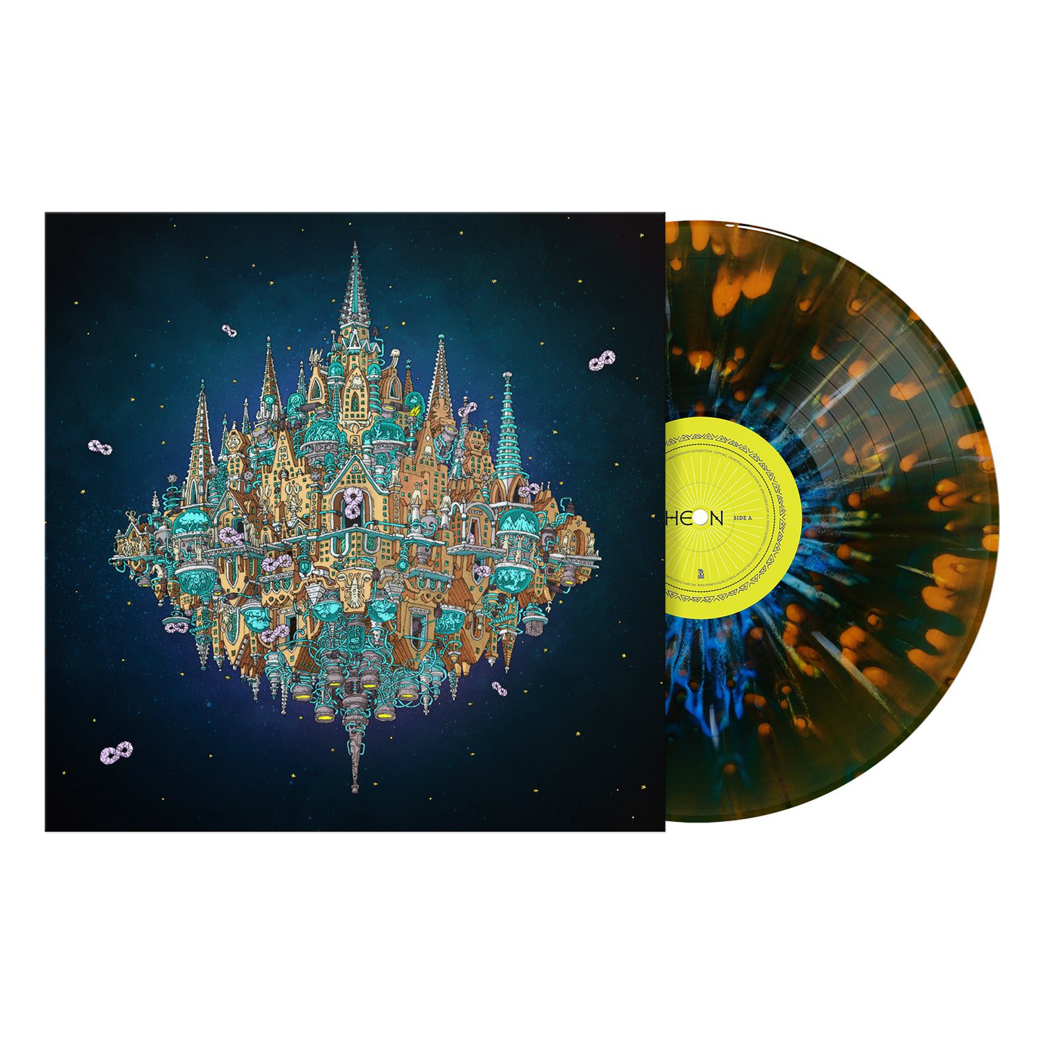 Pantheon: Gatefold Cobalt Orange Crush Smush White Cobalt Splatter Vinyl 2LP