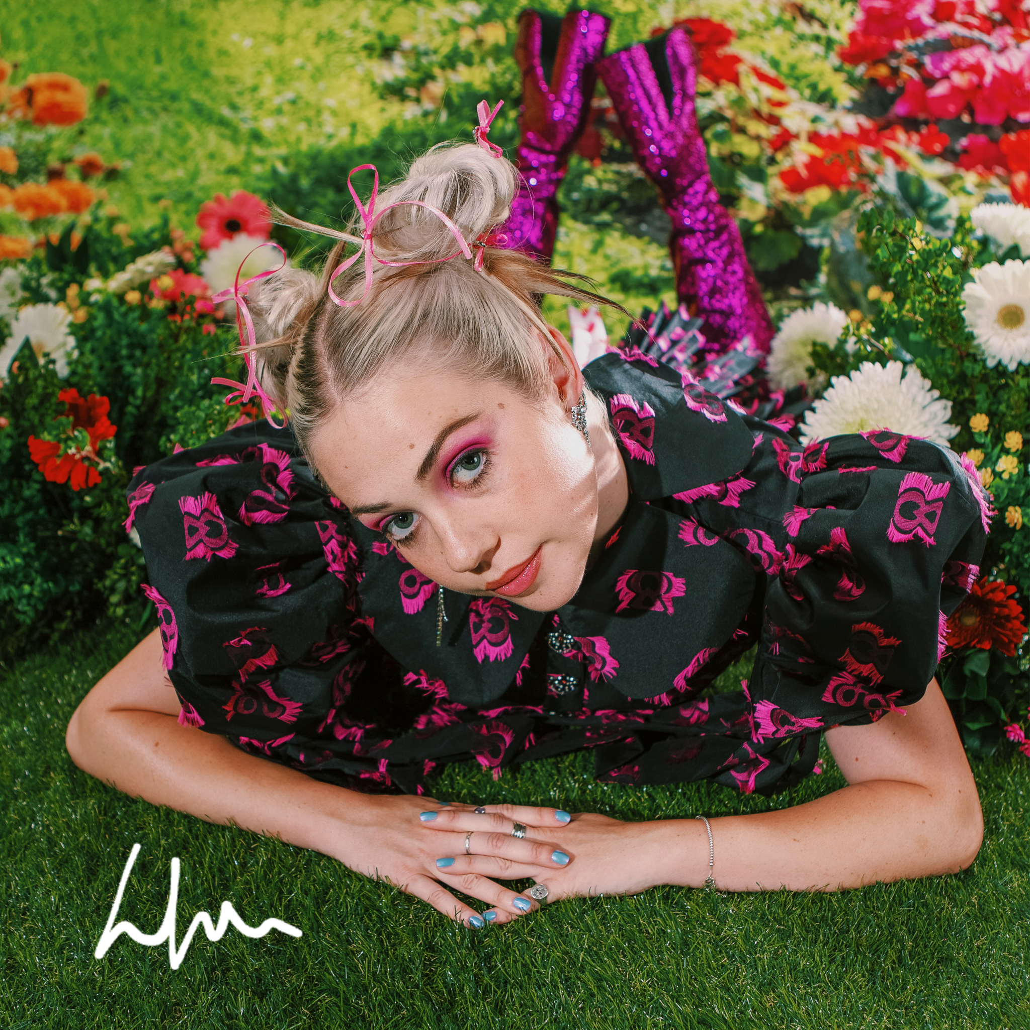 girlfriend material: Sky Blue + Clear Vinyl LP, CD, T-Shirt + Signed Print - Image 6
