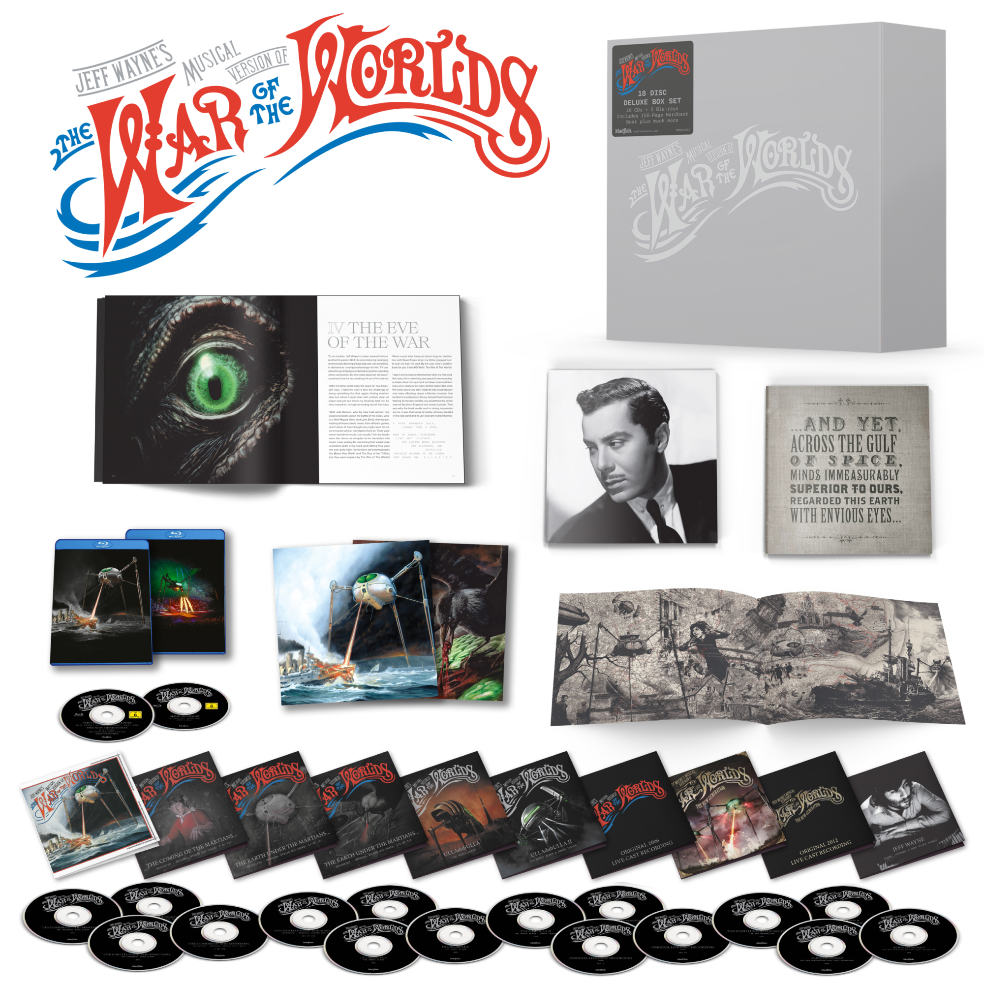 Jeff Wayne's Musical Version of the War of the Worlds (The Deluxe Collectors' Edition): 18 Disc & Book Box Set