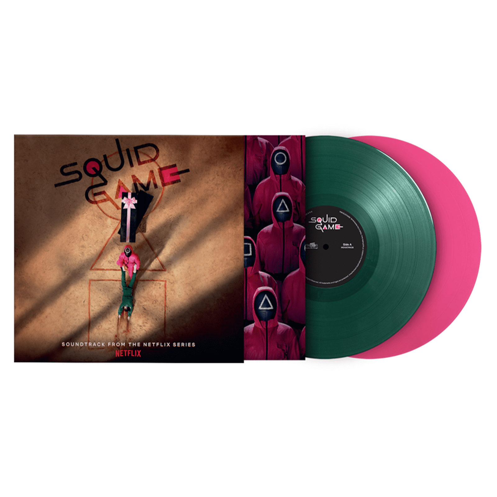 Squid Game (OST): Limited Edition Green & Pink Vinyl 2LP w/ POP-UP Sleeve