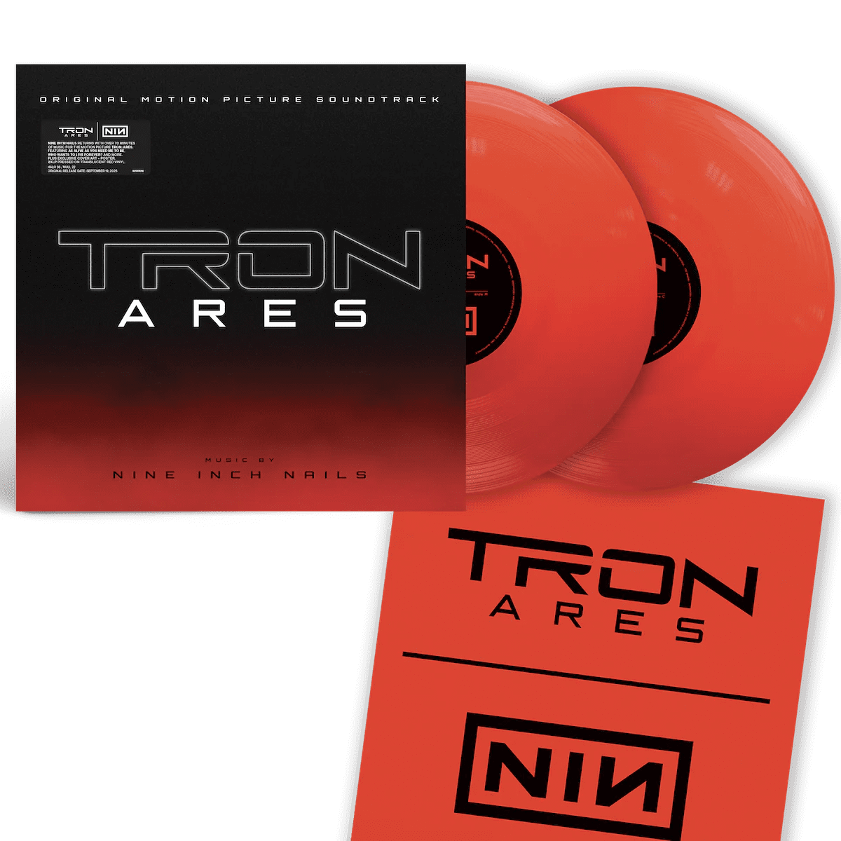 Tron: Ares Soundtrack - Limited Edition Alternative Cover Red Vinyl + Poster