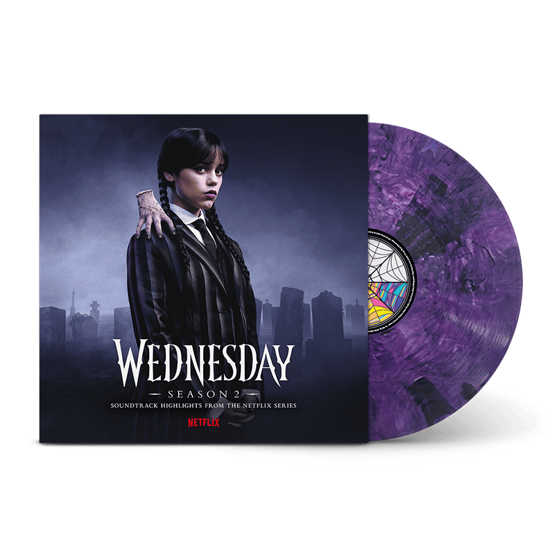 Wednesday - Season 2 (Original Soundtrack from the Netflix Series): Purple and Black Blended Transparent Vinyl LP