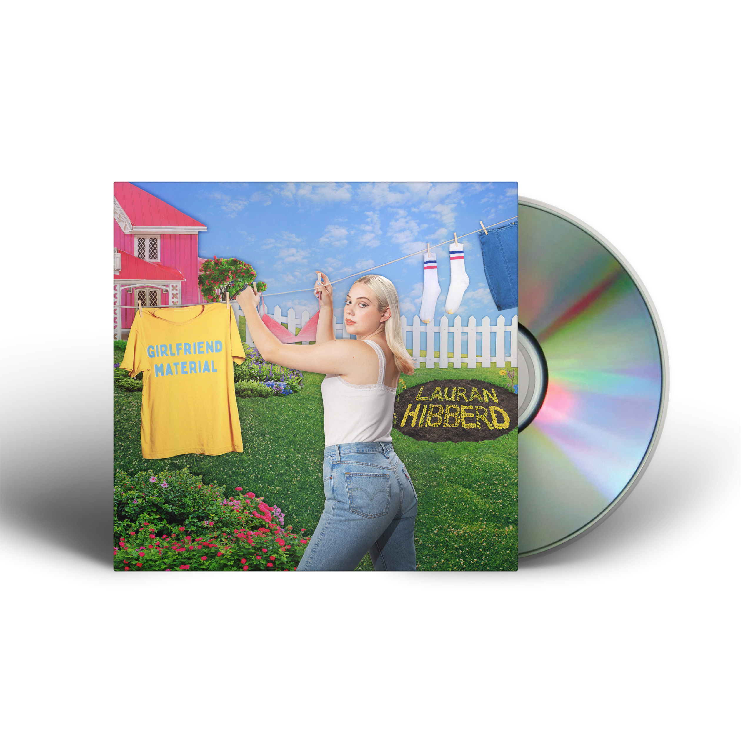 girlfriend material: Sky Blue Vinyl LP, CD + Signed Print - Image 3