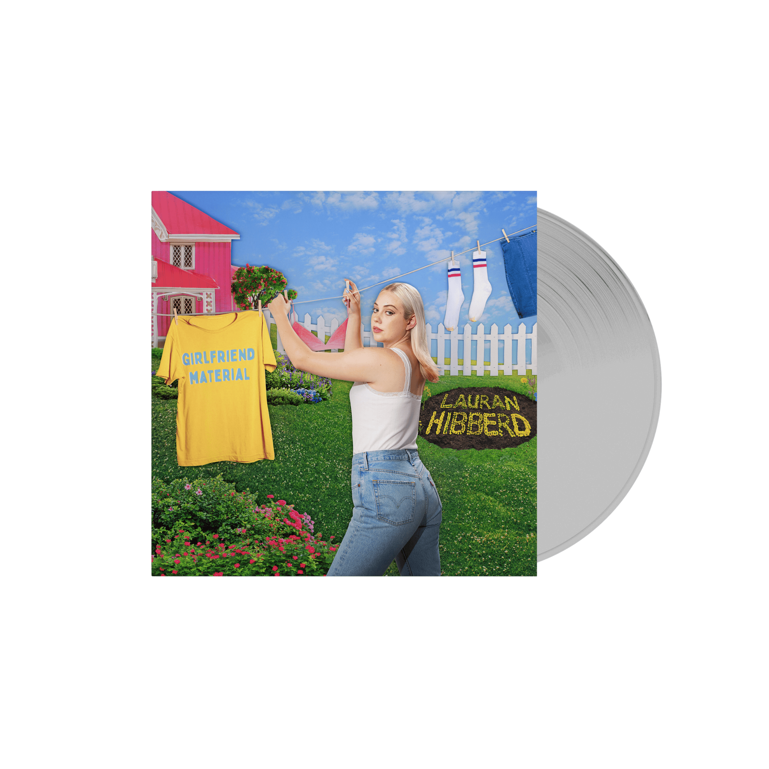 girlfriend material: Clear Vinyl LP + Signed Print - Image 2