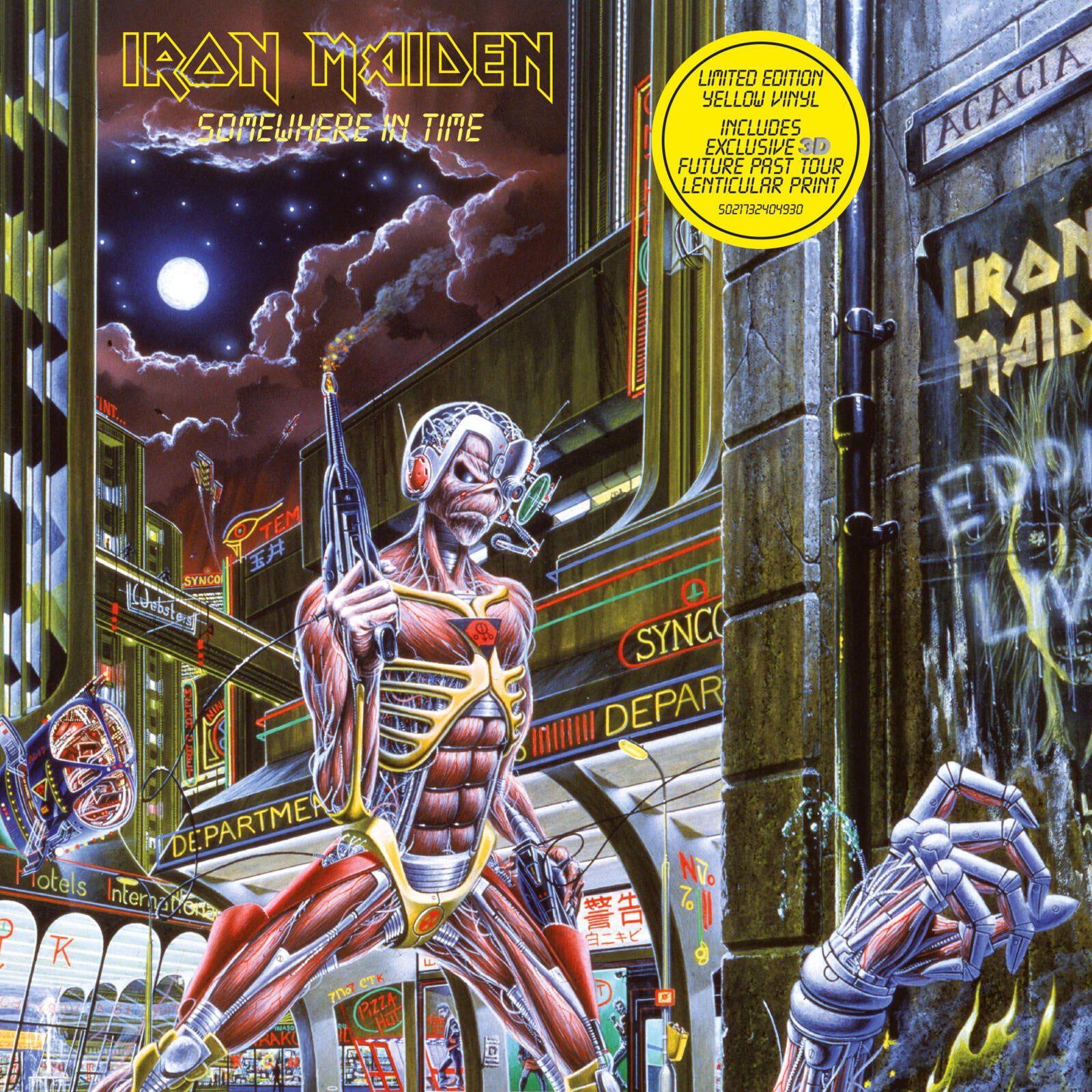 Somewhere In Time: Limited Yellow Vinyl LP w/ Tour Lenticular - Image 2