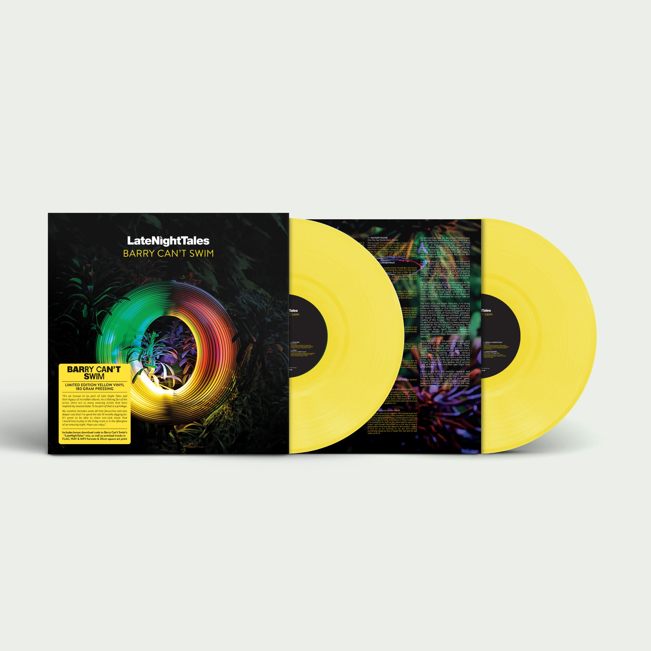 Late Night Tales Barry Can??t Swim: Yellow Vinyl 2LP