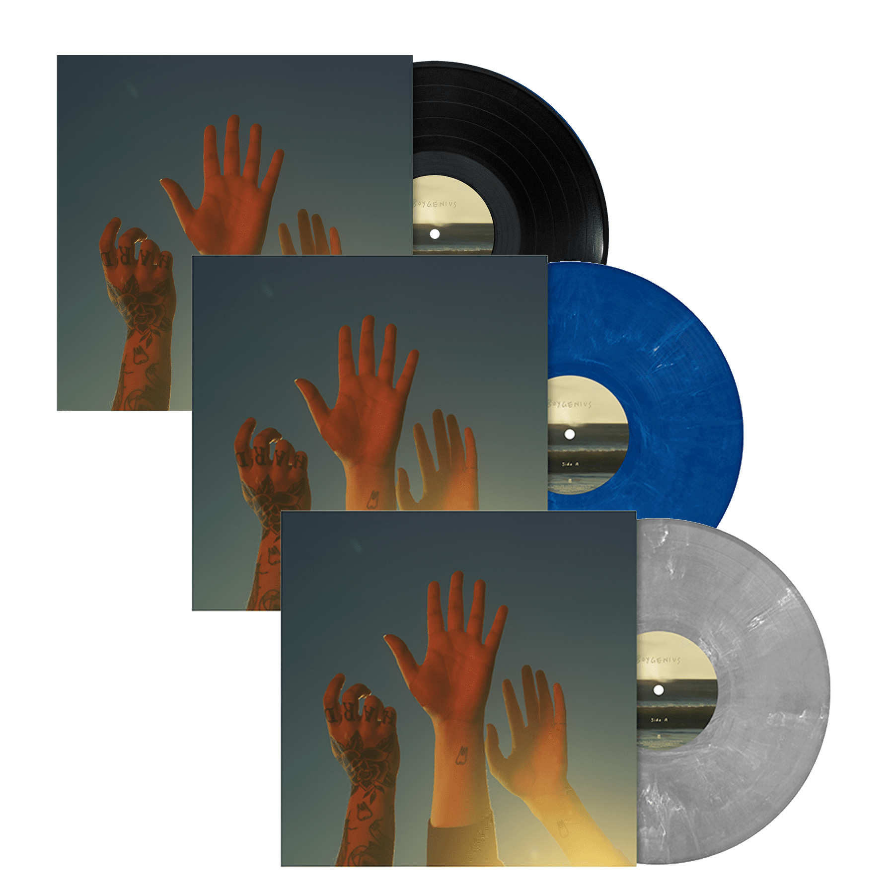 the record: Limited Blue, Limited Silver + Black Vinyl LP