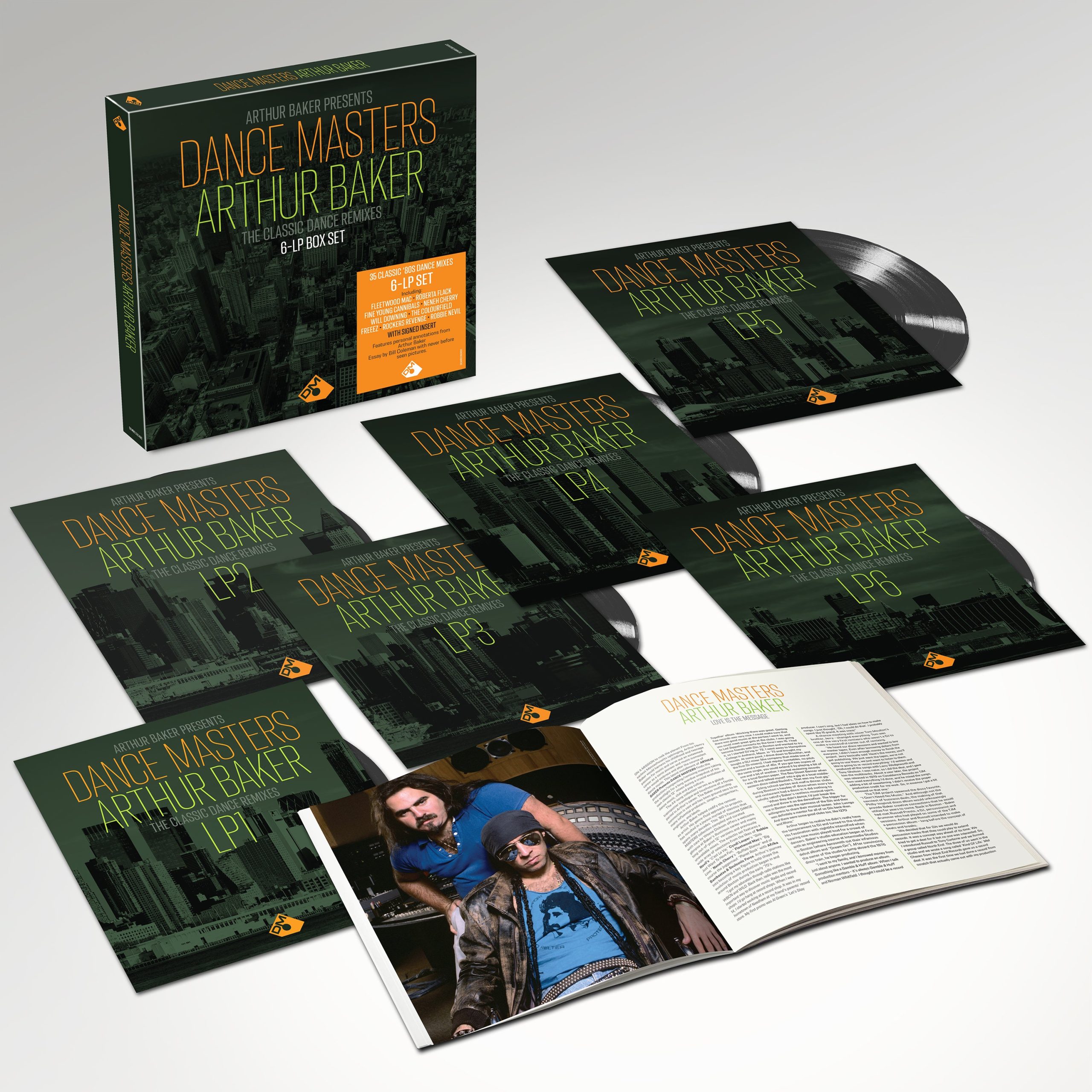 Arthur Baker Presents Dance Masters: SIGNED 140g Vinyl Box Set
