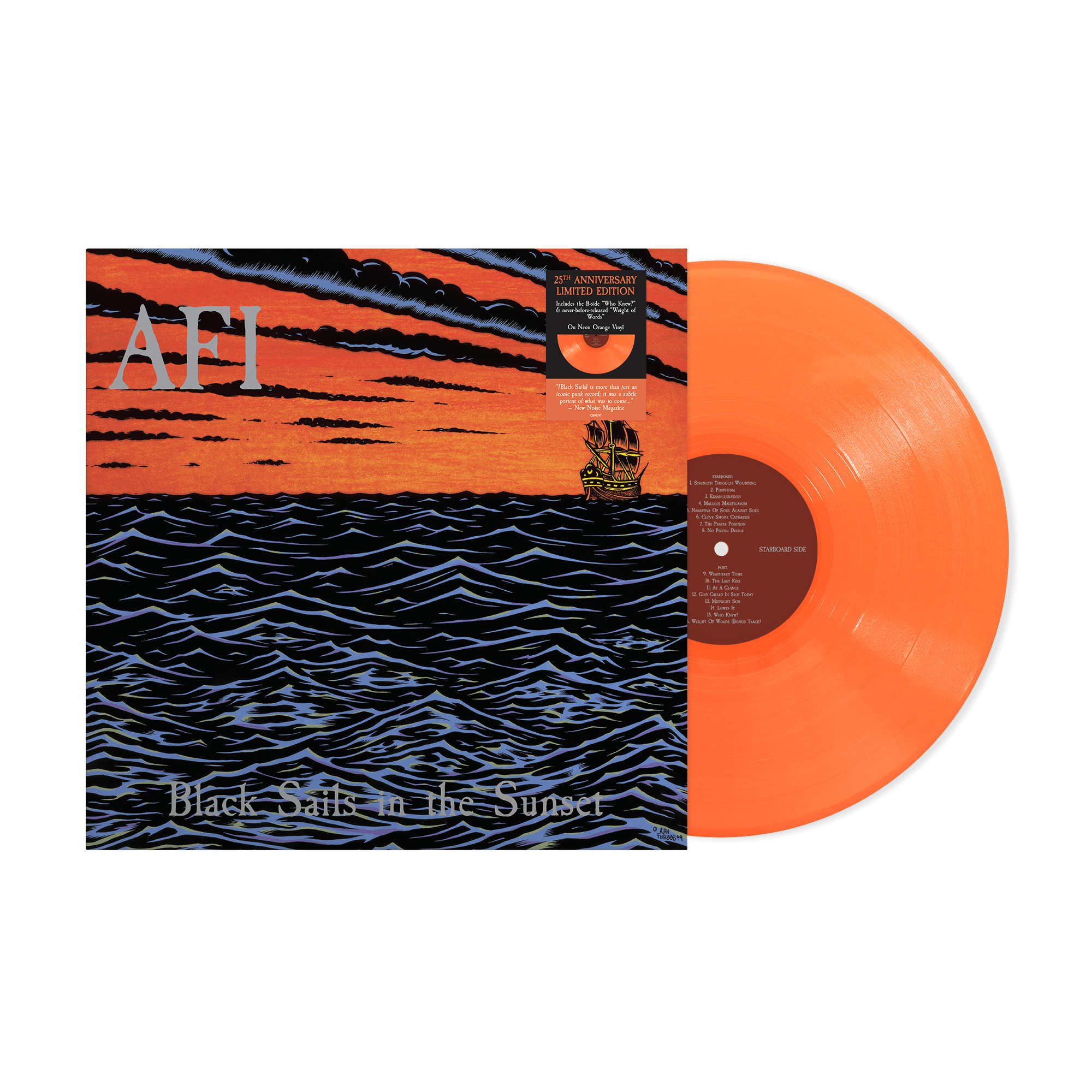 Black Sails In The Sunset: Limited Neon Orange Vinyl LP