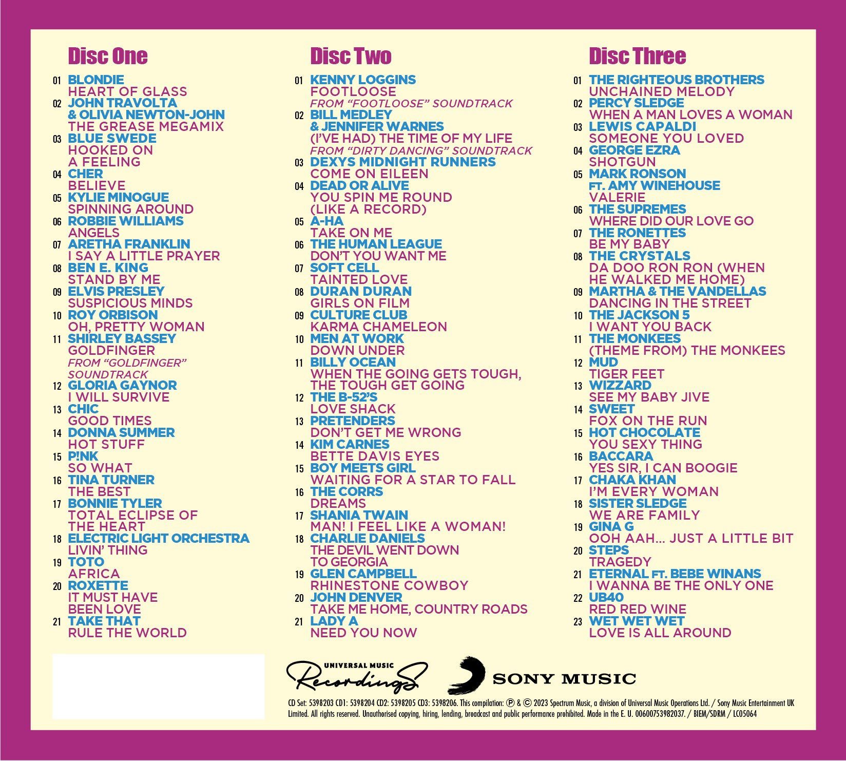 The Best Car Songs Album In The World… Ever! 3CD - Image 2