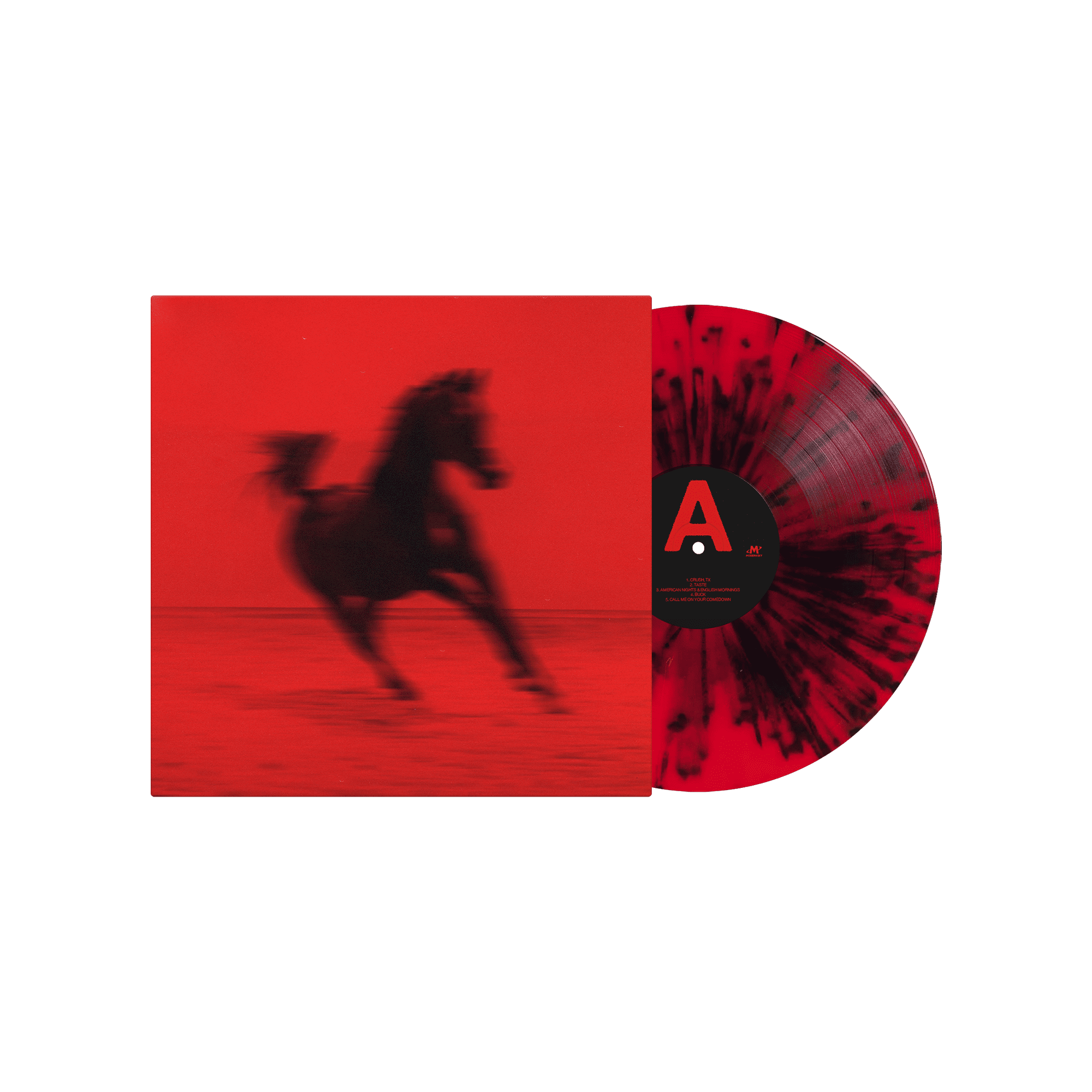 BUCK: Limited Red with Black Splatter Vinyl LP