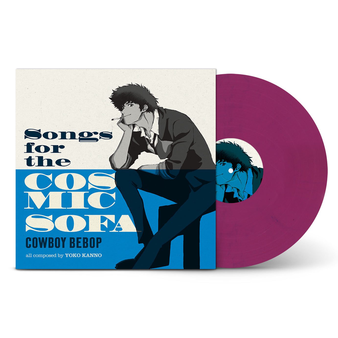 COWBOY BEBOP  - Songs for the Cosmic Sofa: Pink & Dark Blue Marbled Vinyl LP