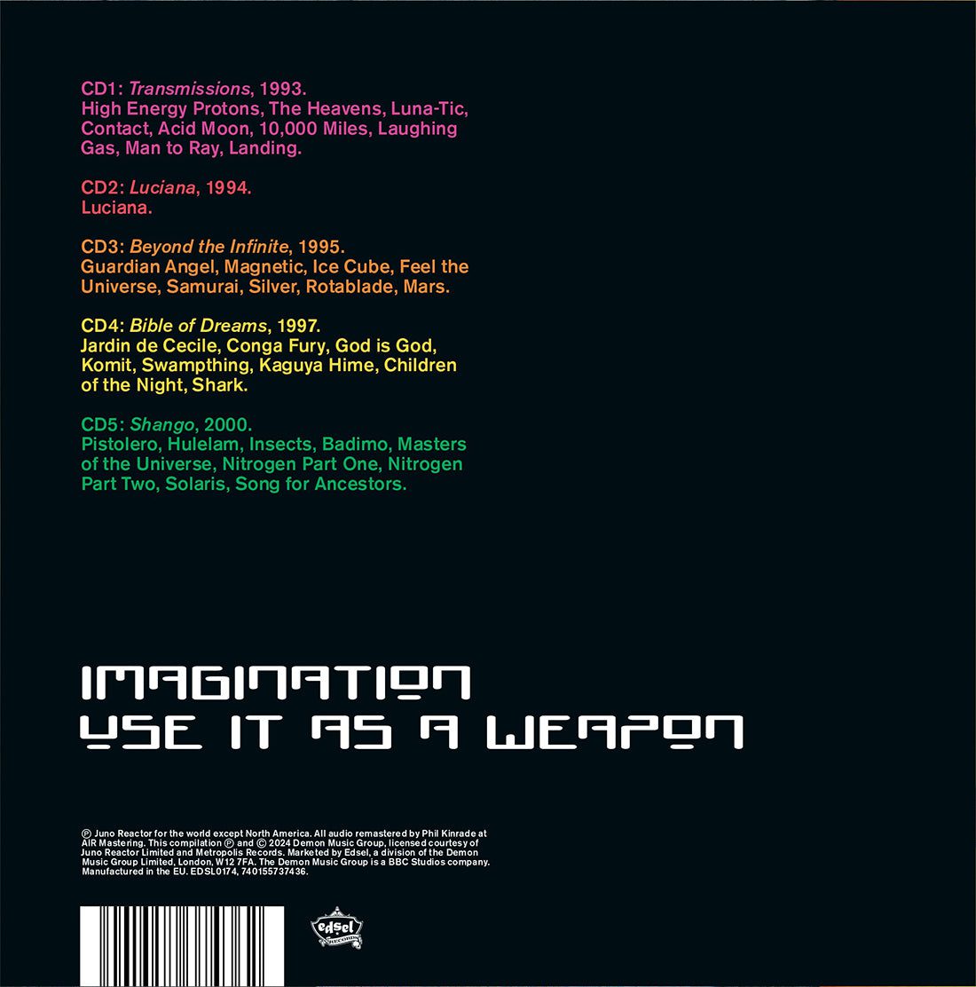 Imagination, Use It As a Weapon: Signed 5CD - Image 3