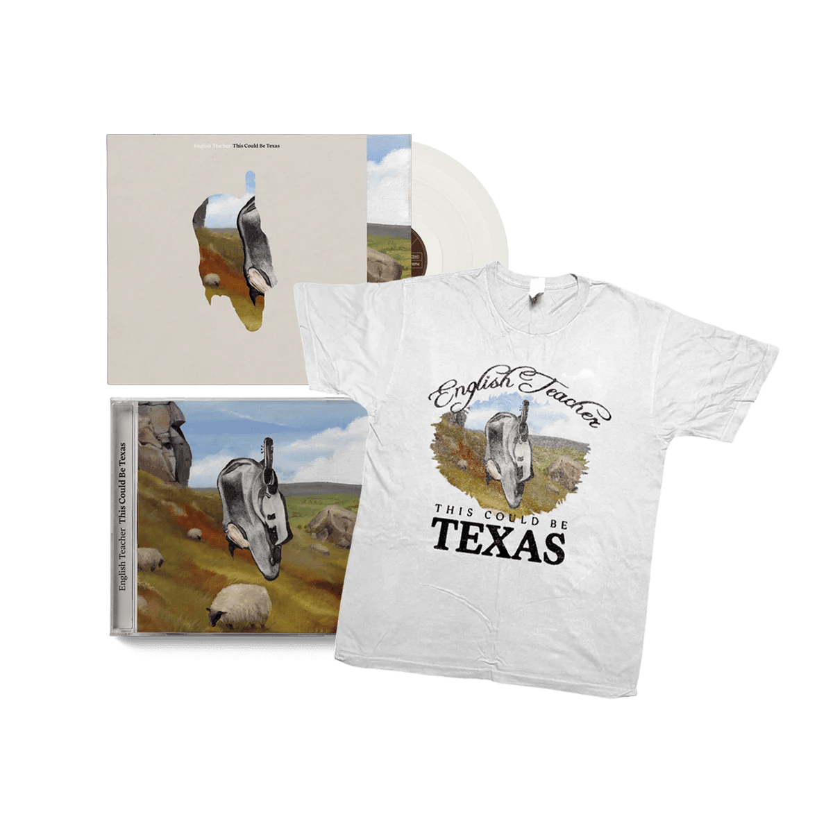 This Could Be Texas: Limited Milky White Vinyl LP, CD, T-Shirt + Signed Art Card