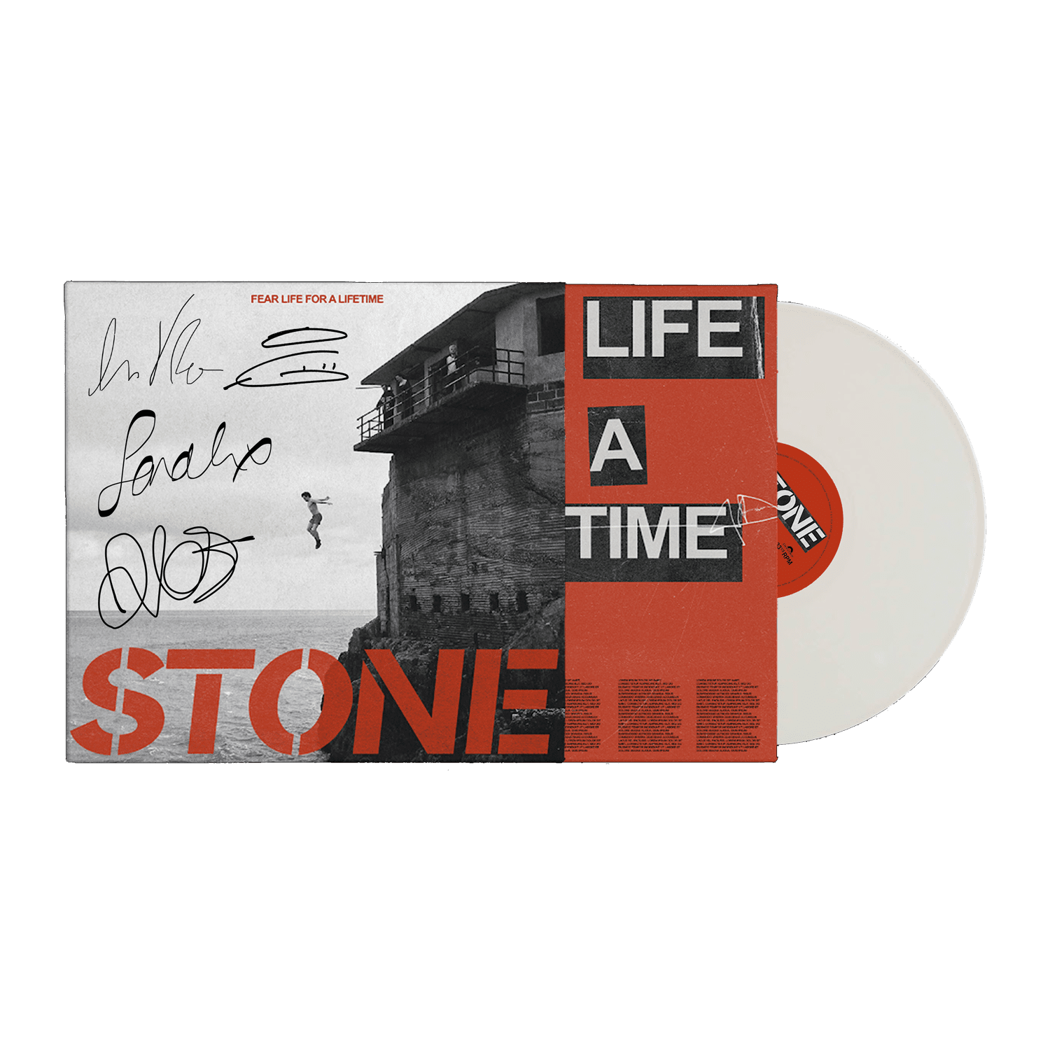 Fear Life For A Lifetime Signed White Vinyl