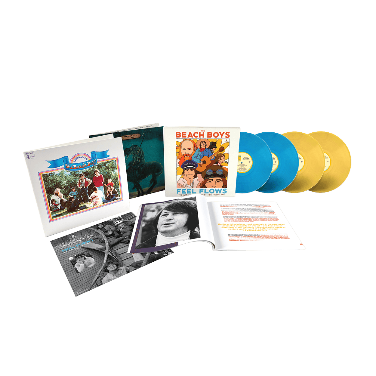 Feel Flows - The Sunflower & Surf’s Up Sessions 1969-1971: Exclusive Translucent Blue + Yellow Vinyl Box Set 4LP