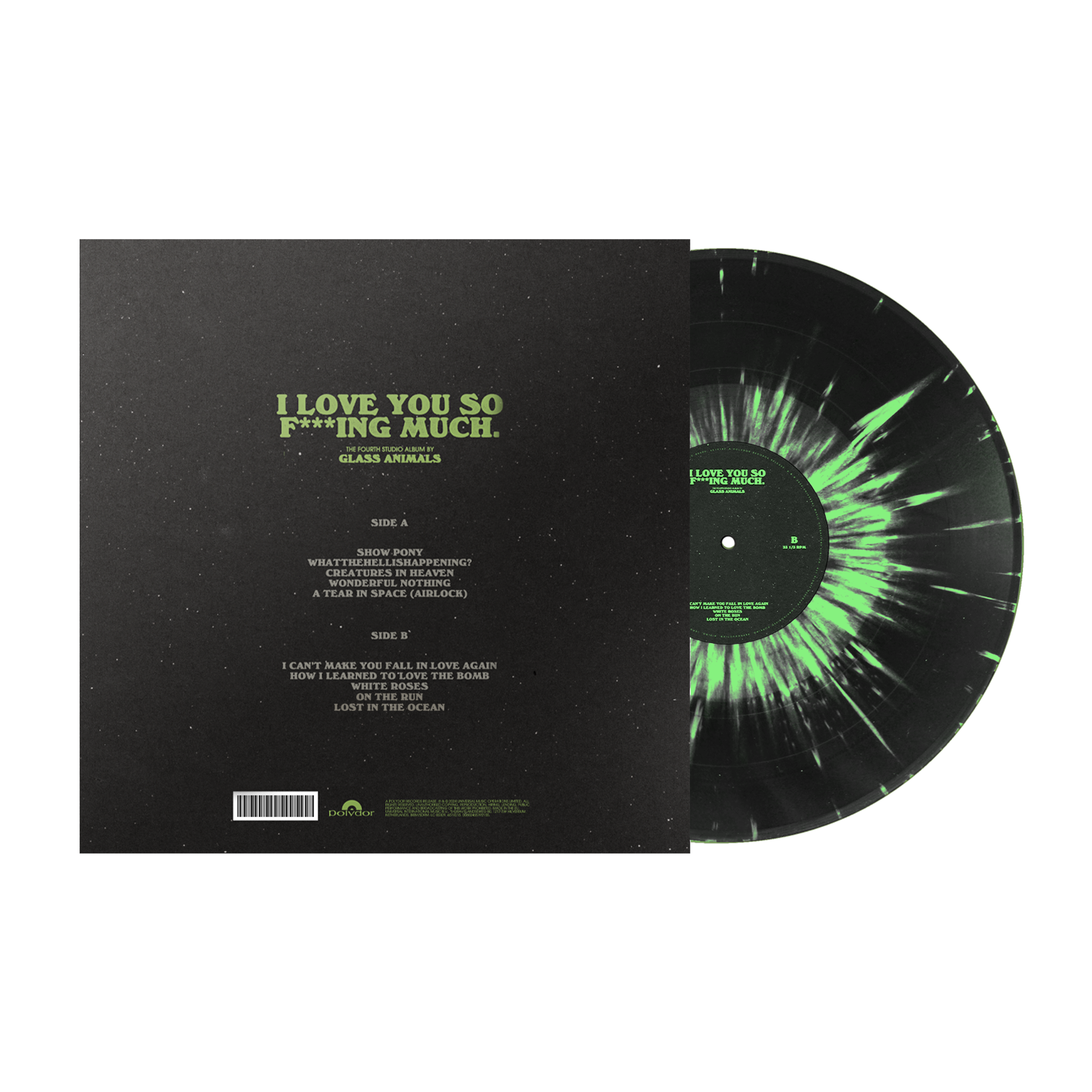 I Love You So F***ing Much: Spotify Fans First Black and Green Splatter Vinyl - Image 2