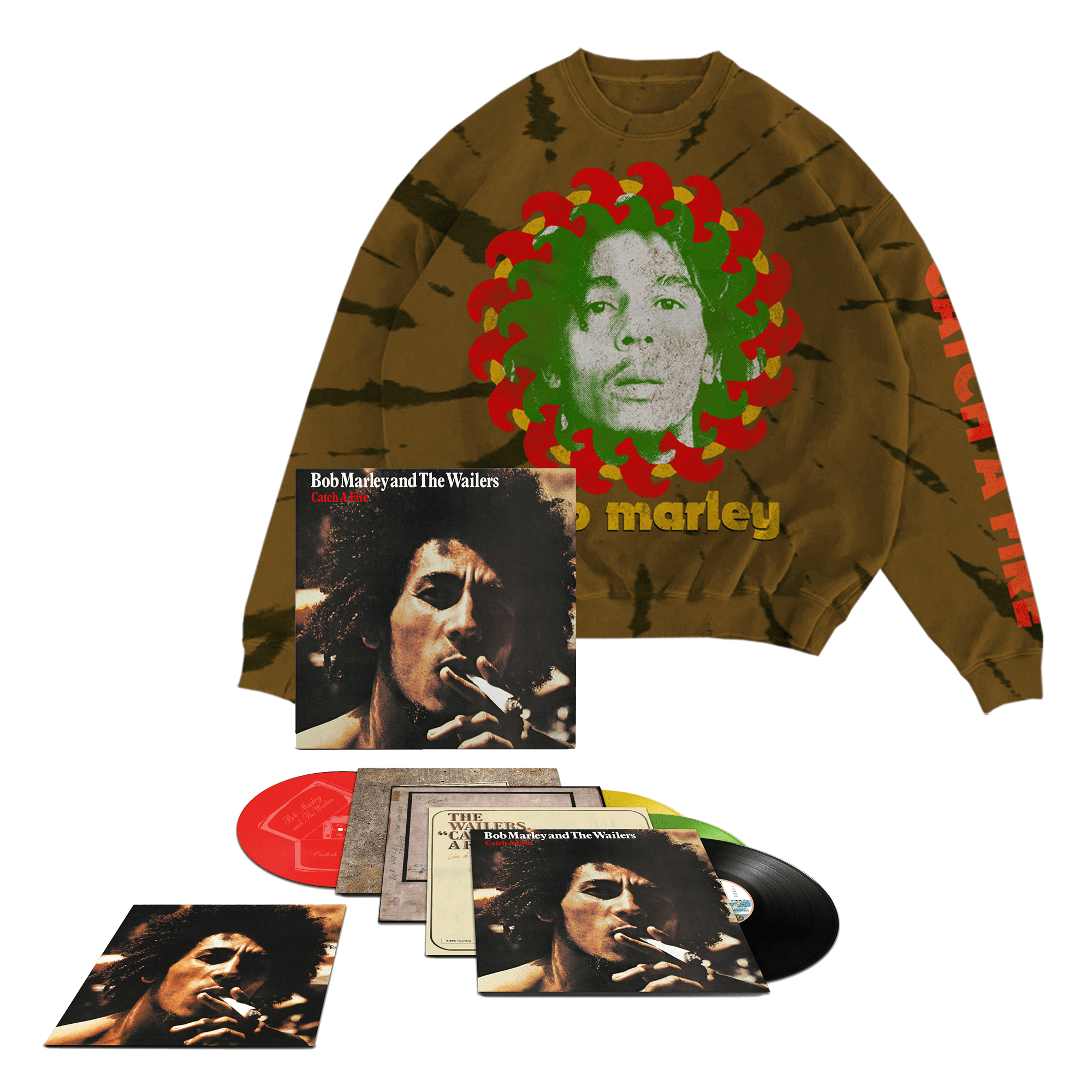 Catch A Fire (50th Anniversary): Exclusive Vinyl 3LP/12" + Tie Dye Crewneck