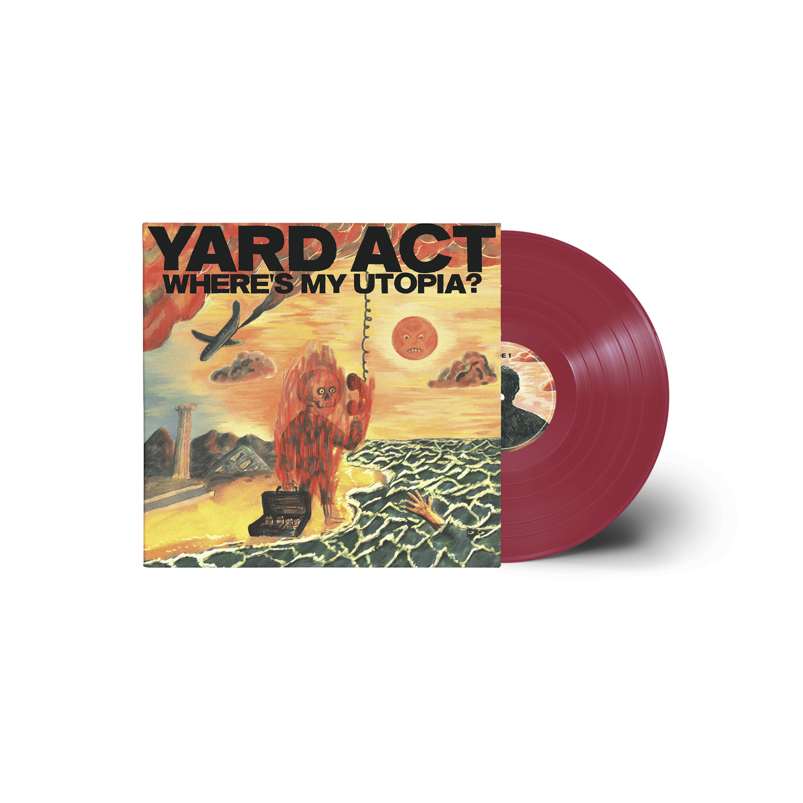 Where's My Utopia? Exclusive Maroon Vinyl LP + Signed Artcard - Image 2