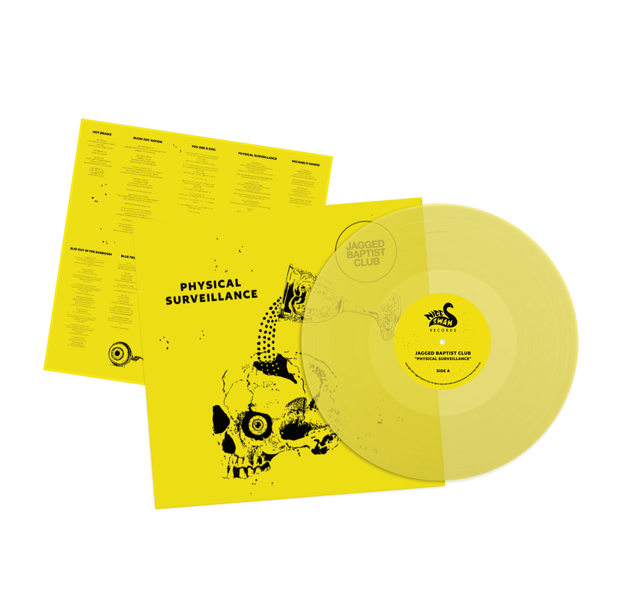 Physical Surveillance: Transparent Yellow Vinyl LP