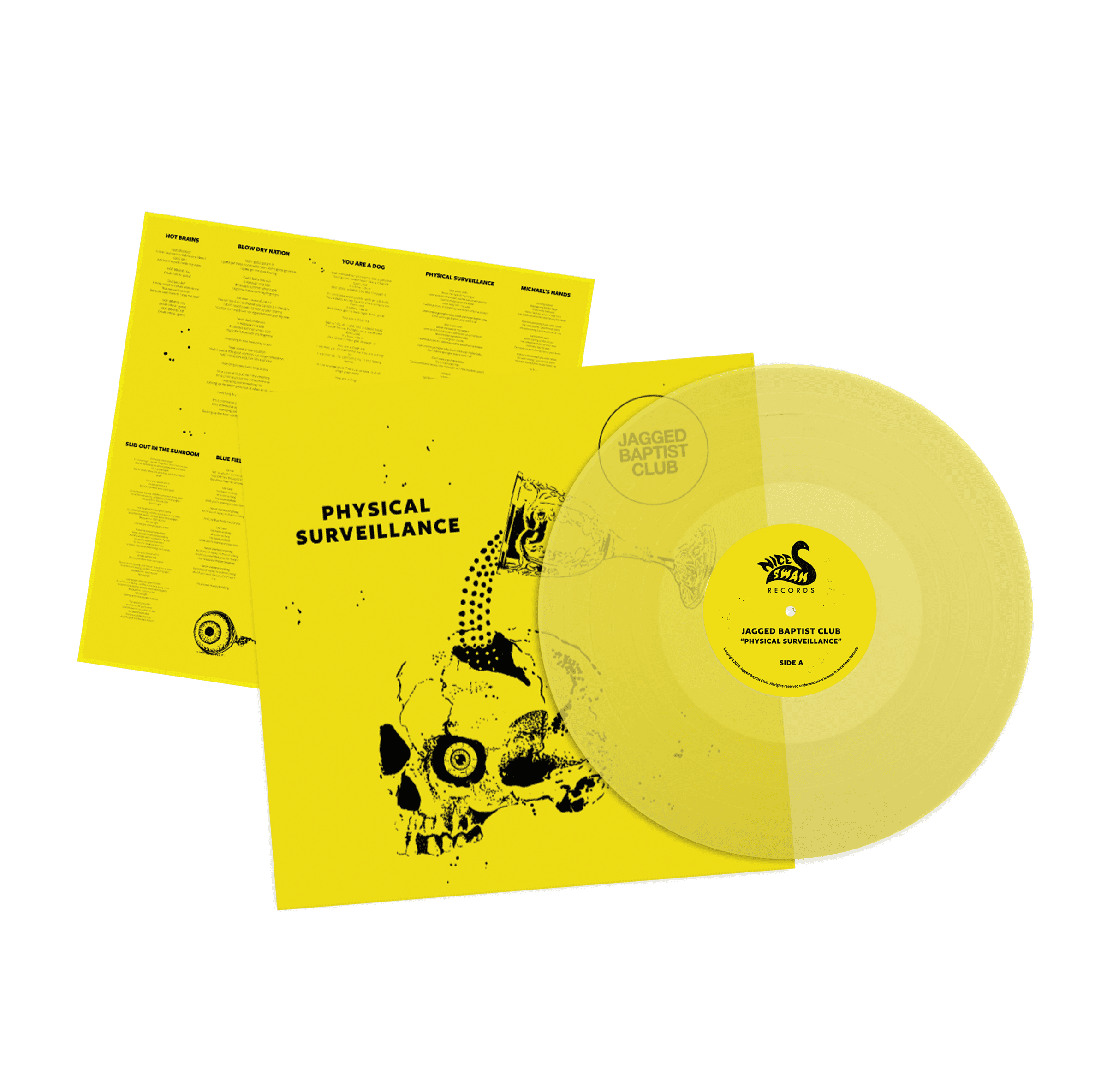 Physical Surveillance: Transparent Yellow Vinyl LP