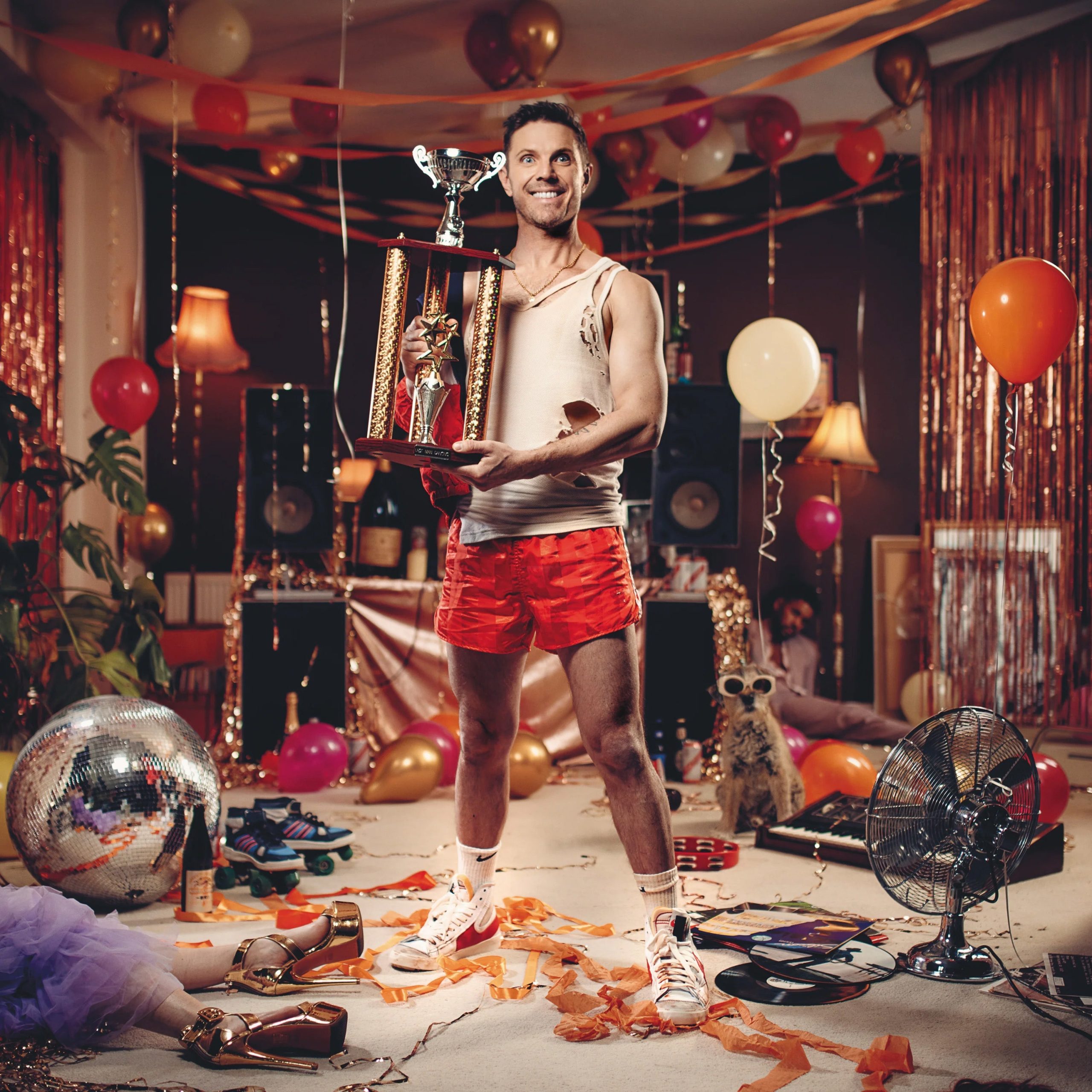 Last Man Dancing: Limited Deluxe Edition Orange Marble Vinyl LP + Signed Postcard - Image 2