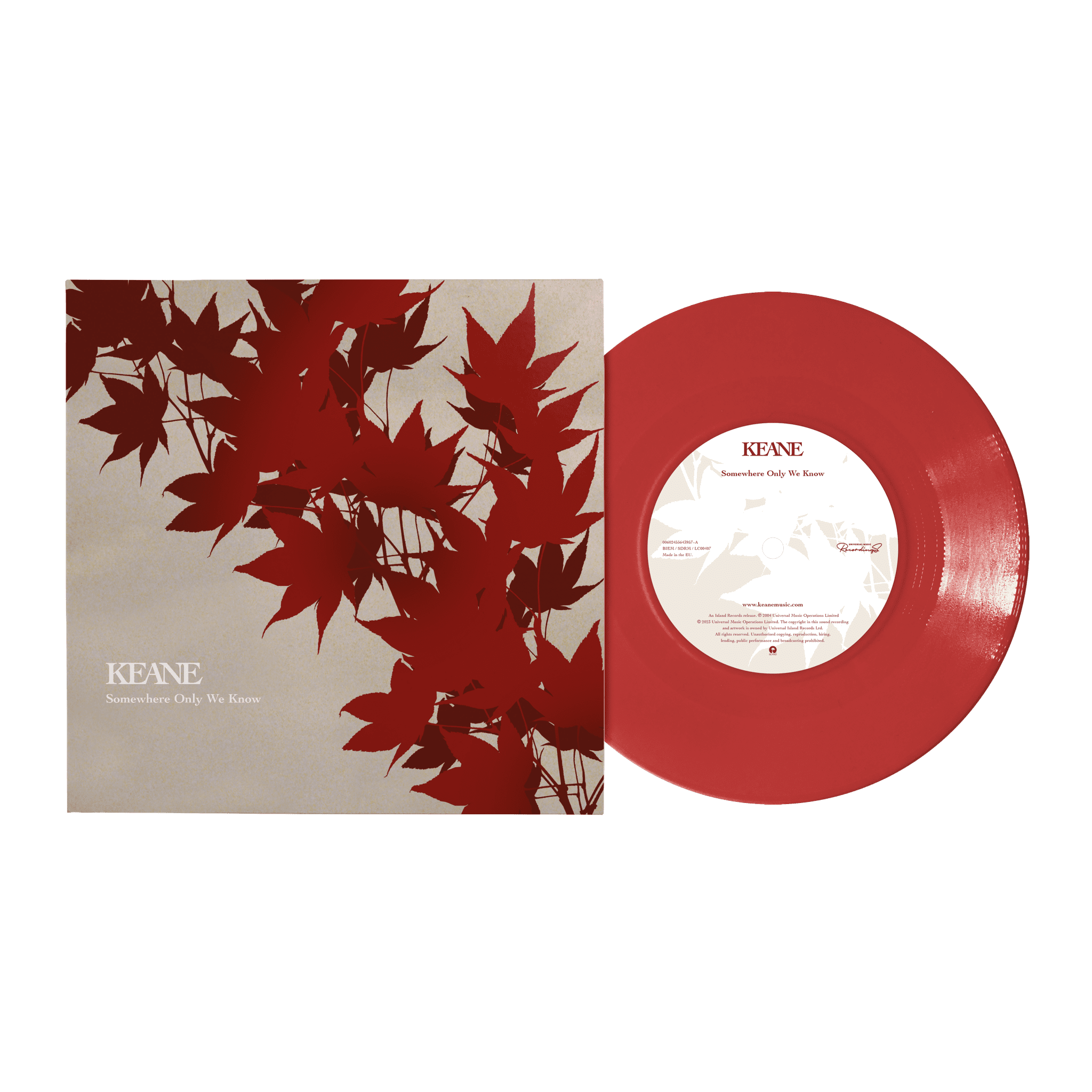 Somewhere Only We Know: Limited Red Vinyl 7" Single