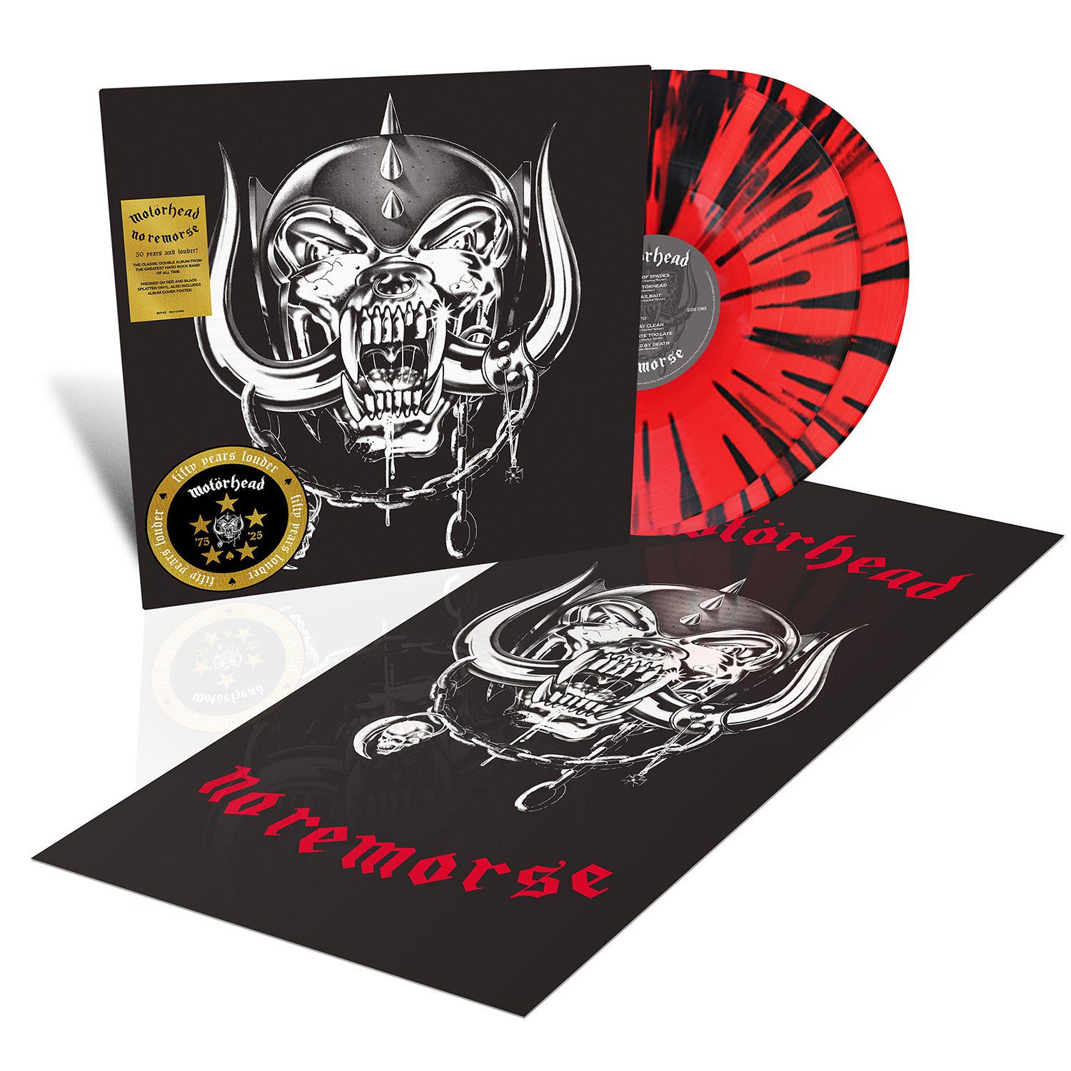 No Remorse (50th Anniversary Edition): Red & Black Splatter Vinyl LP