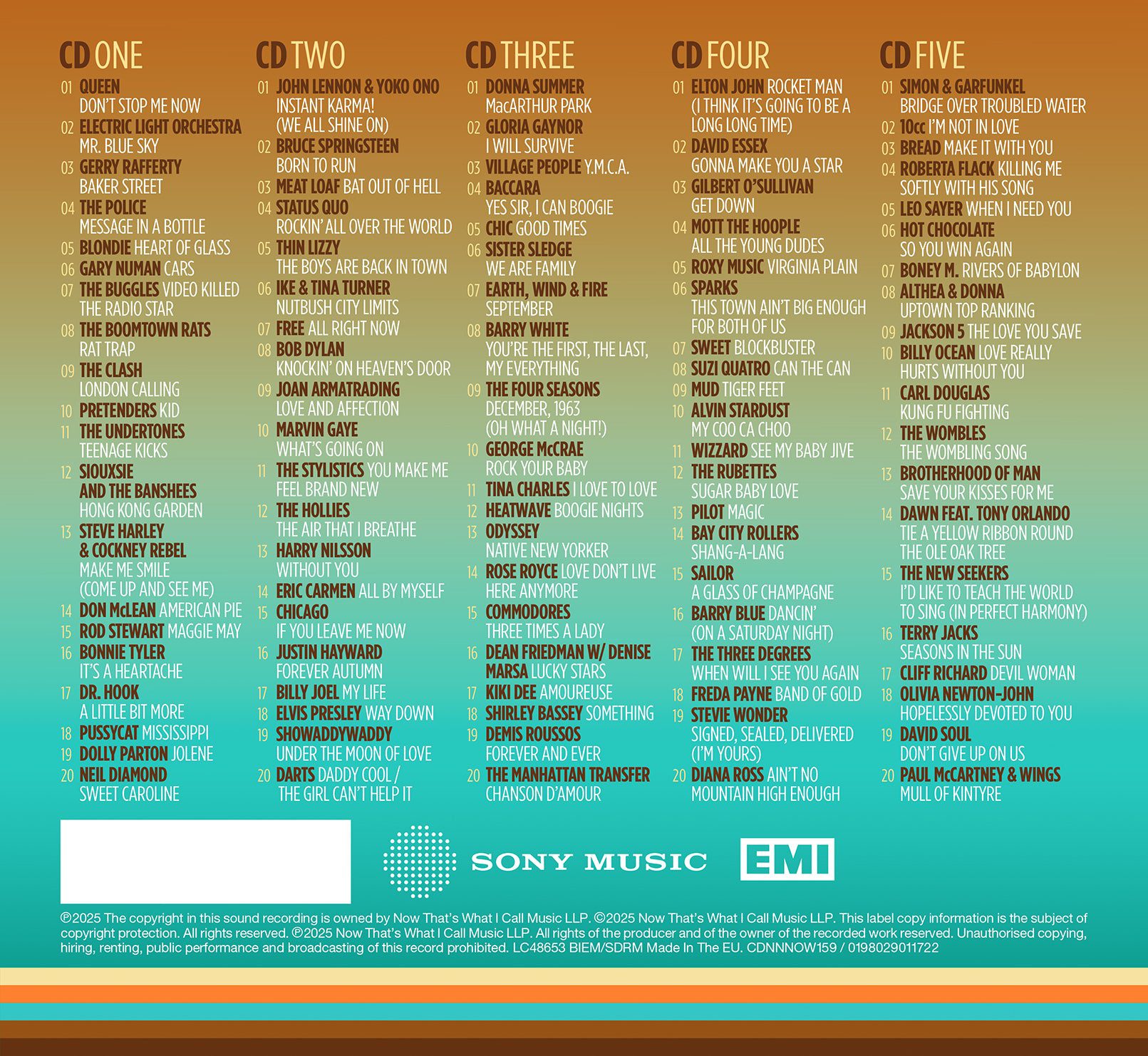 NOW That’s What I Call The 70s (5CD) - Image 2