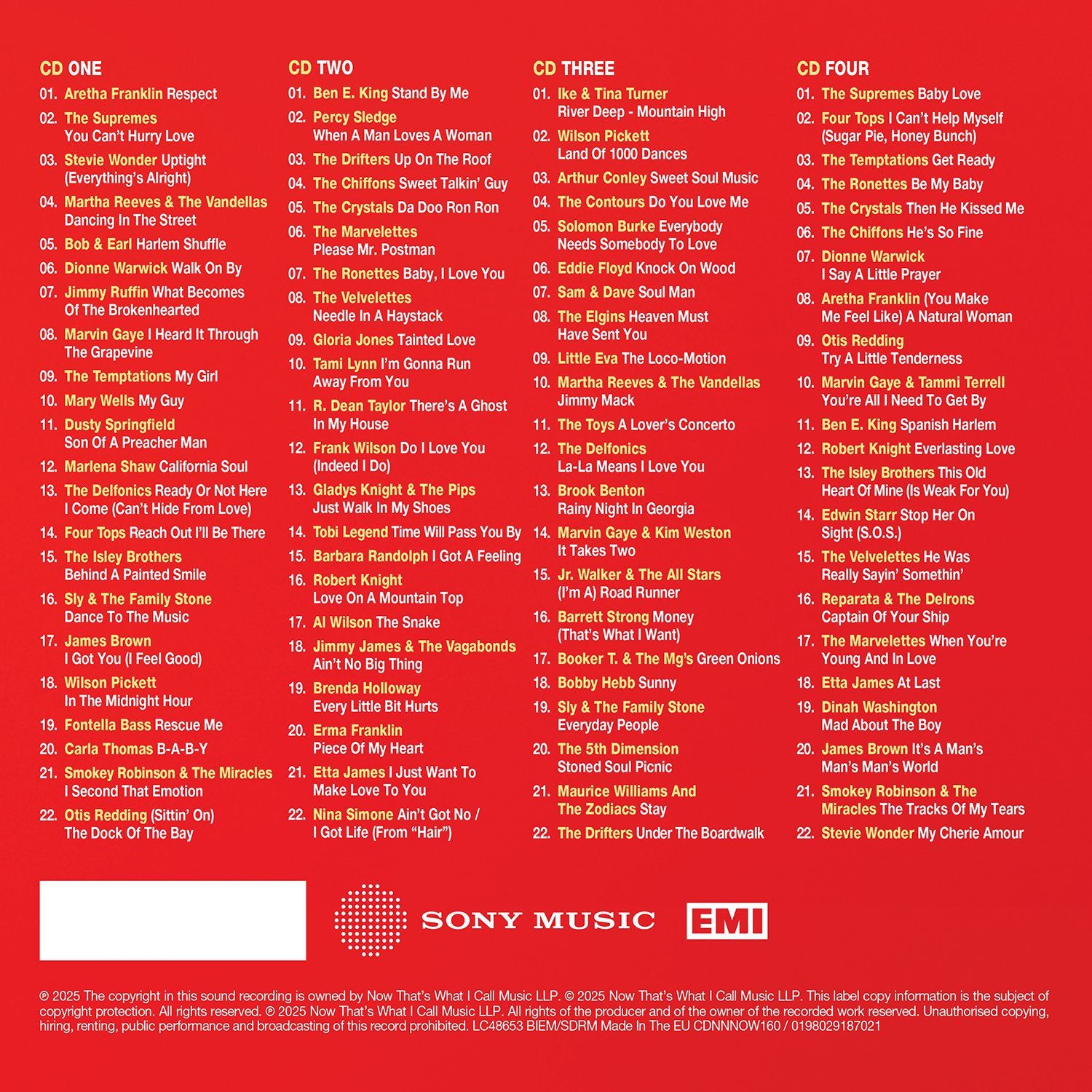 NOW That’s What I Call 60s Soul (4CD) - Image 2