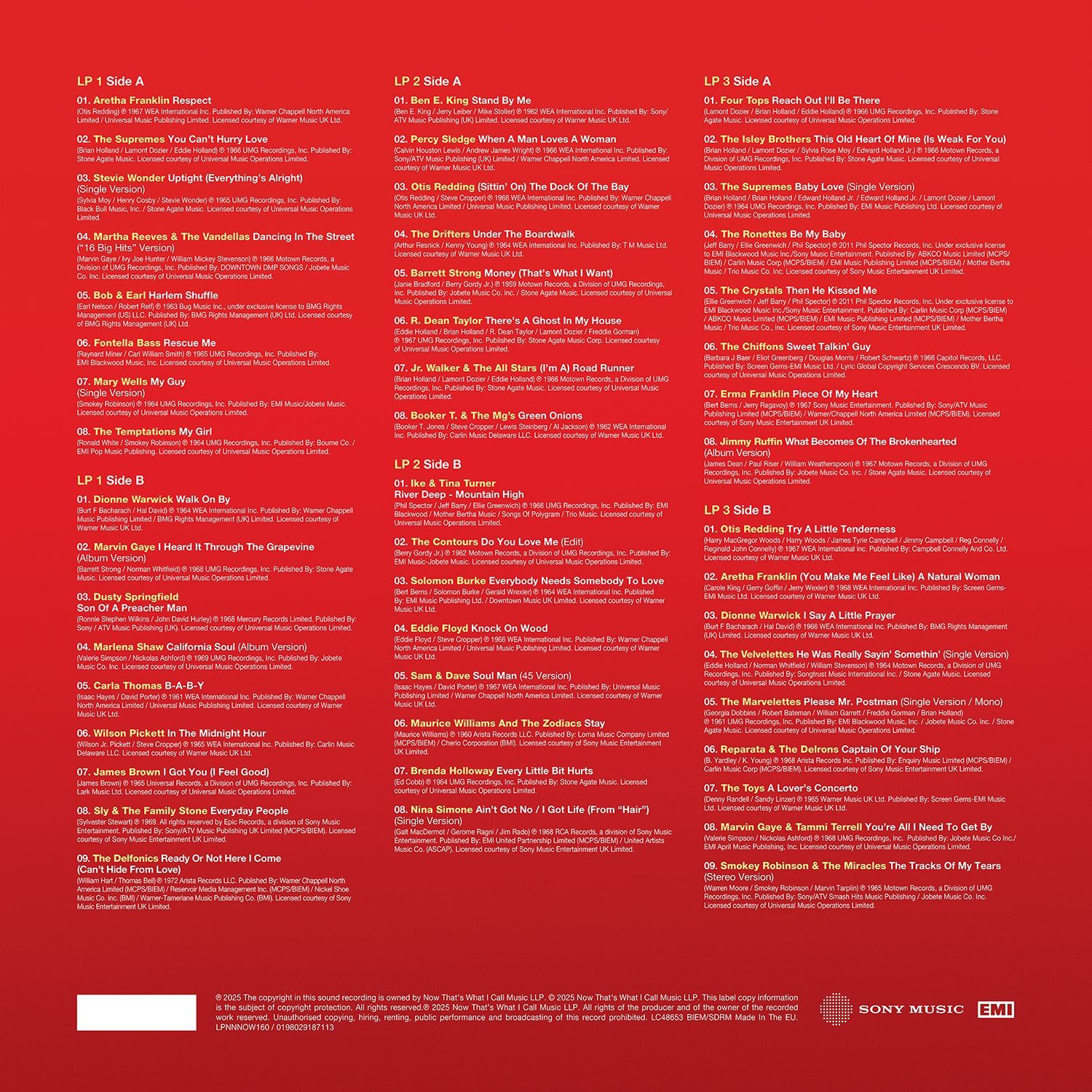 NOW That’s What I Call 60s Soul (3LP) - Image 2
