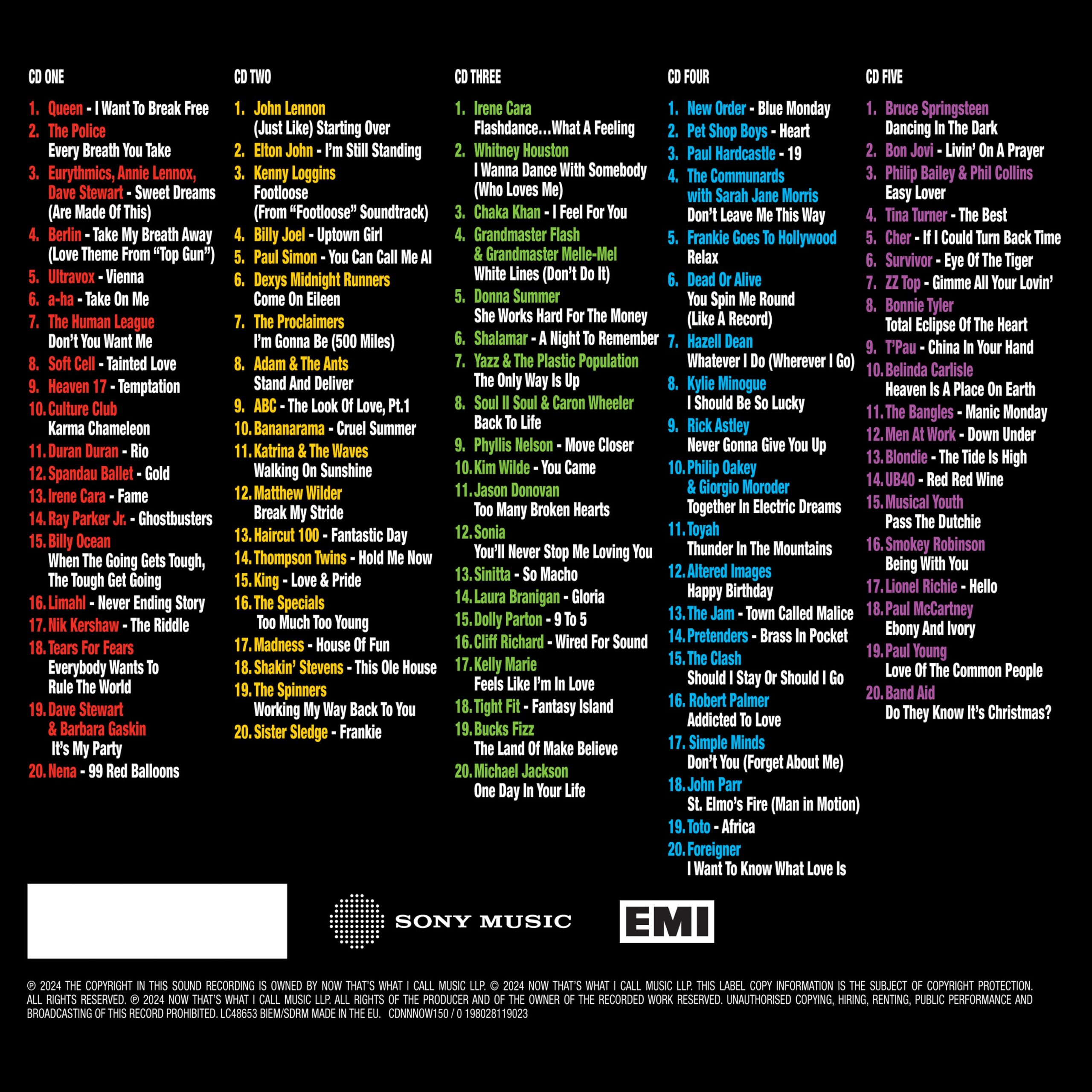 NOW That’s What I Call The 80s (5CD) - Image 2