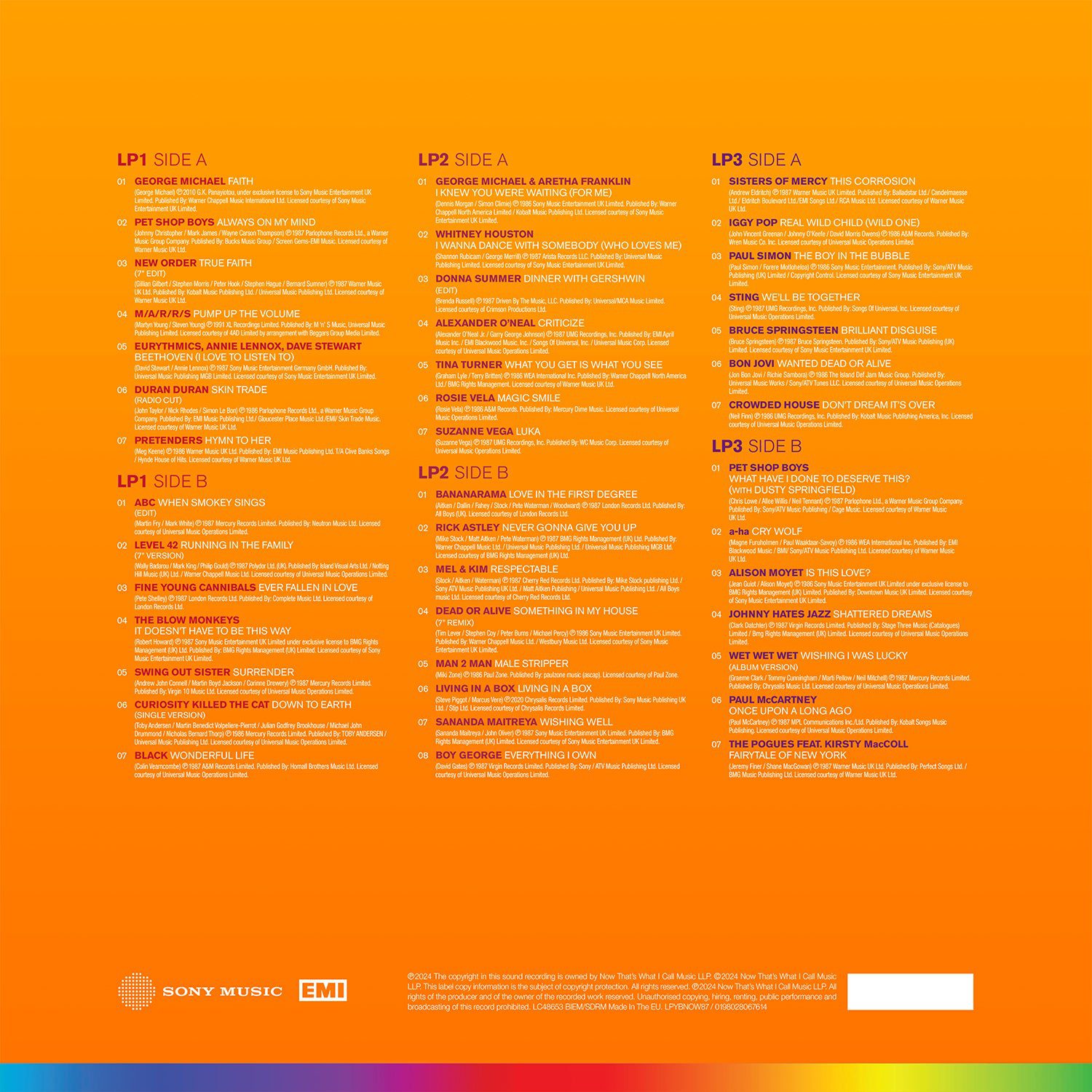 NOW - Yearbook 1987 (3LP) - Image 2