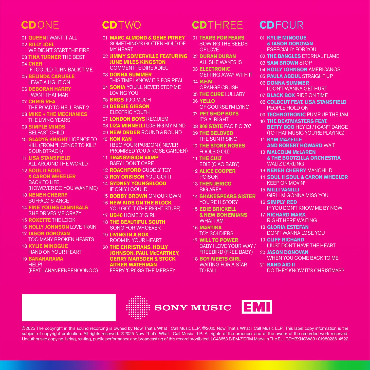 NOW – Yearbook 1989 (Special Edition 4CD) - Image 2
