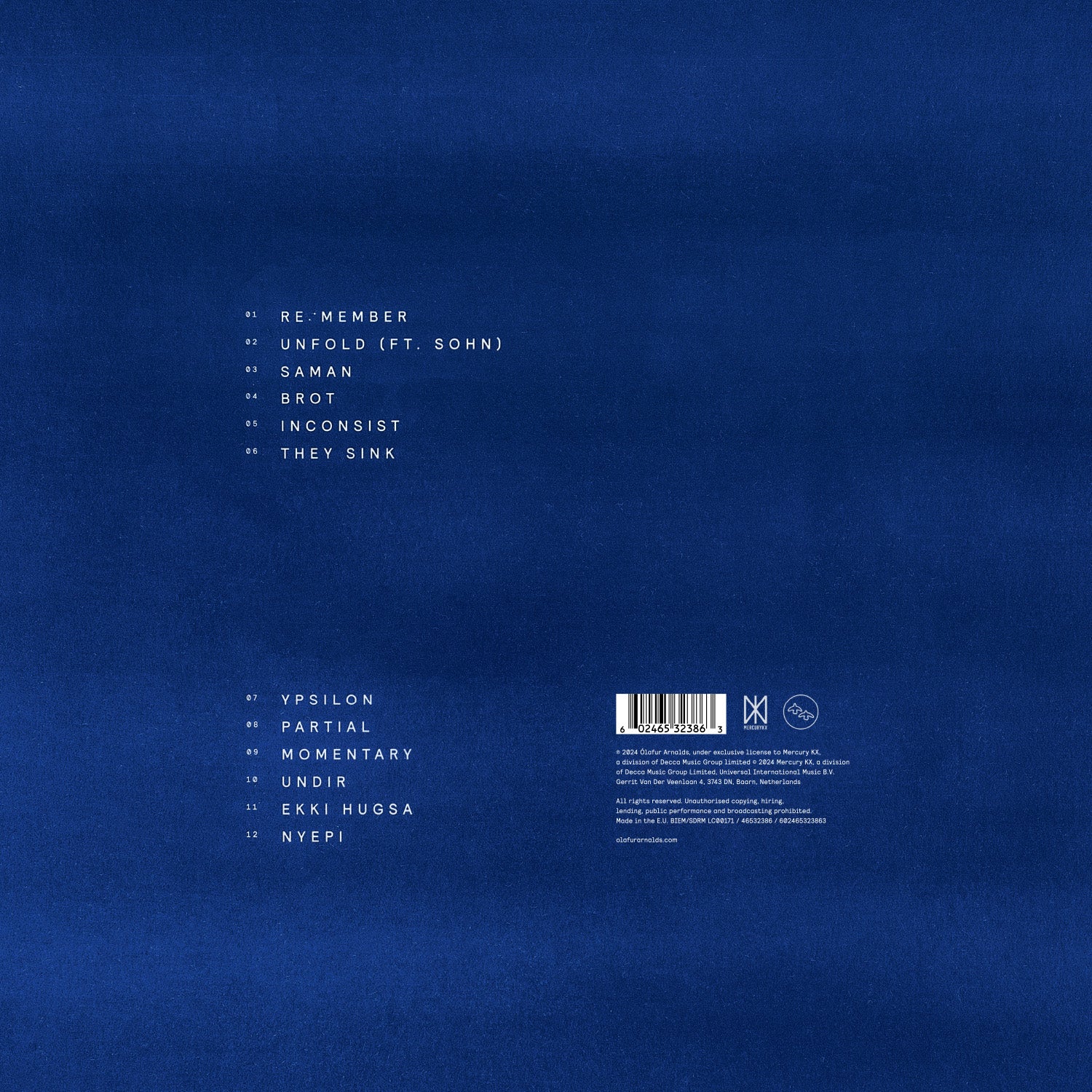 re:member (2024 Reissue): Limited White/Blue Marble Vinyl LP - Image 4