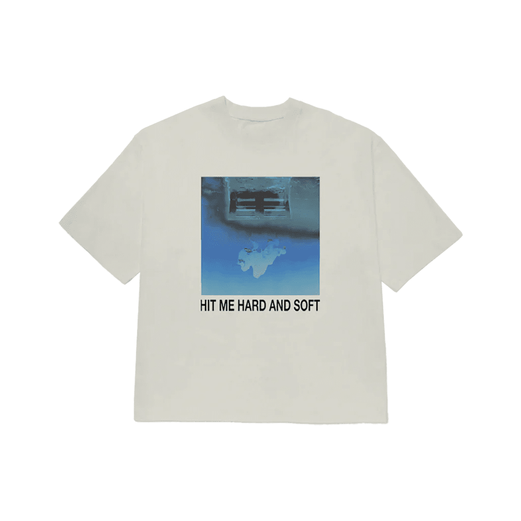 HIT ME HARD AND SOFT: Limited Sea Blue Vinyl LP + White Cover T-Shirt - Image 2