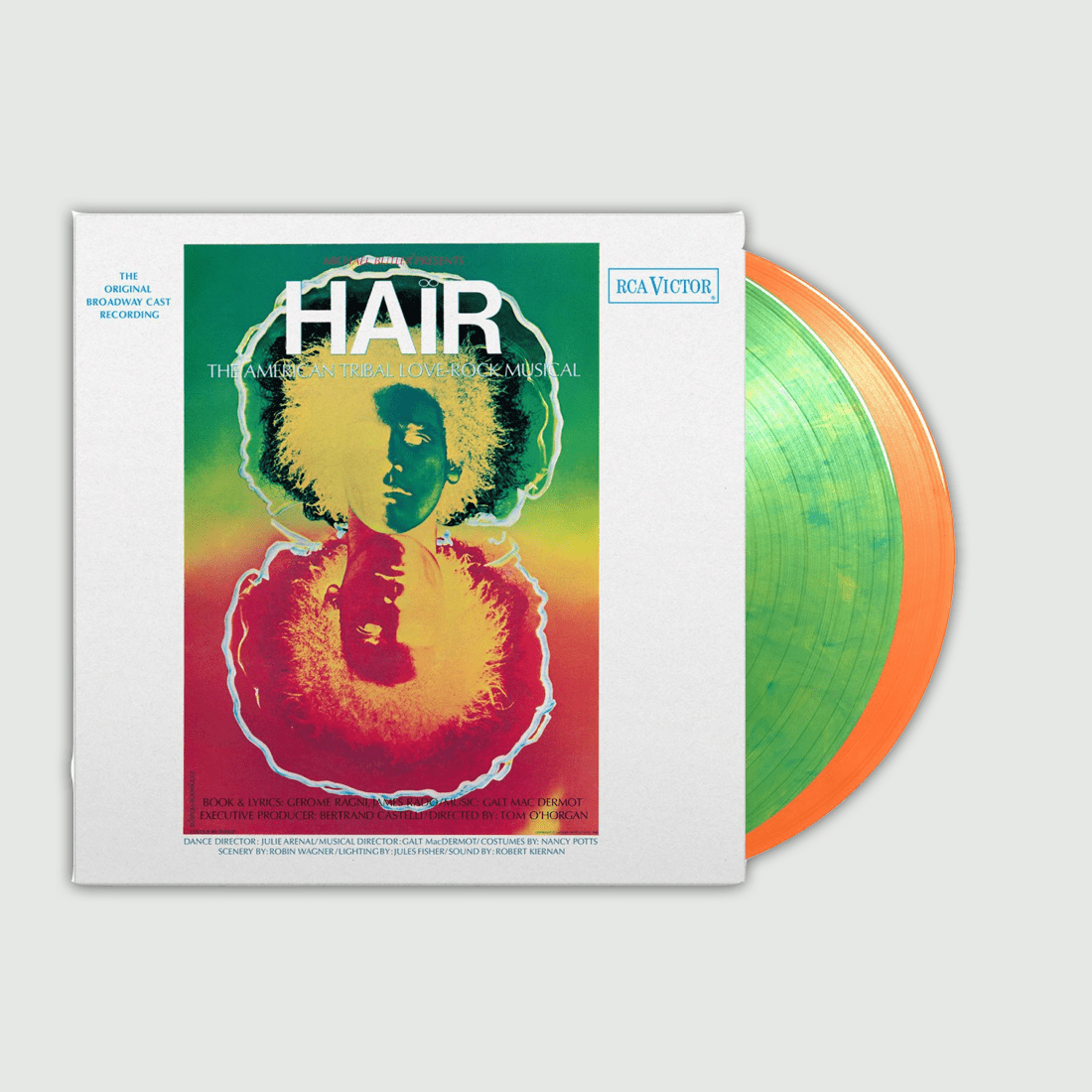 Hair Original Broadway Cast: Limited Green + Yellow Swirl Vinyl 2LP