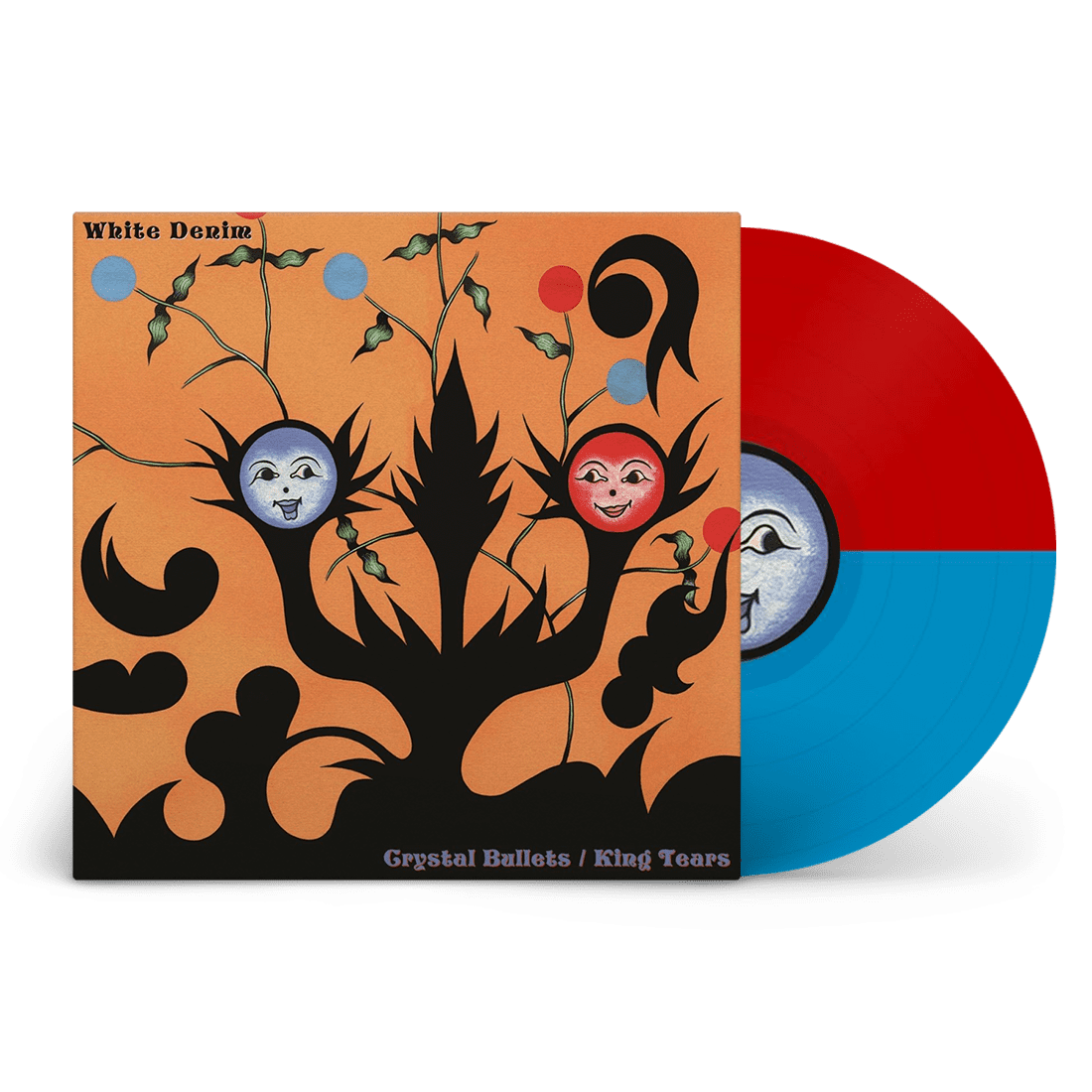 Crystal Bullets / King Tears: Limited Edition Red + Blue Split Colour Vinyl LP