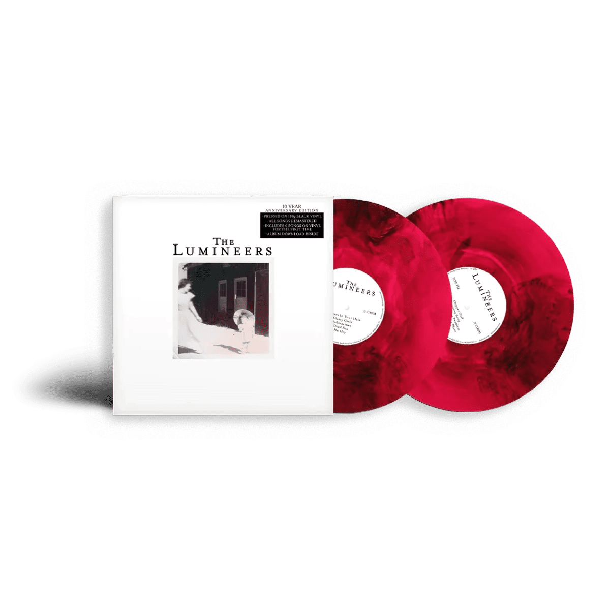 The Lumineers (10th Anniversary Edition): Signed Red Marble Vinyl 2LP