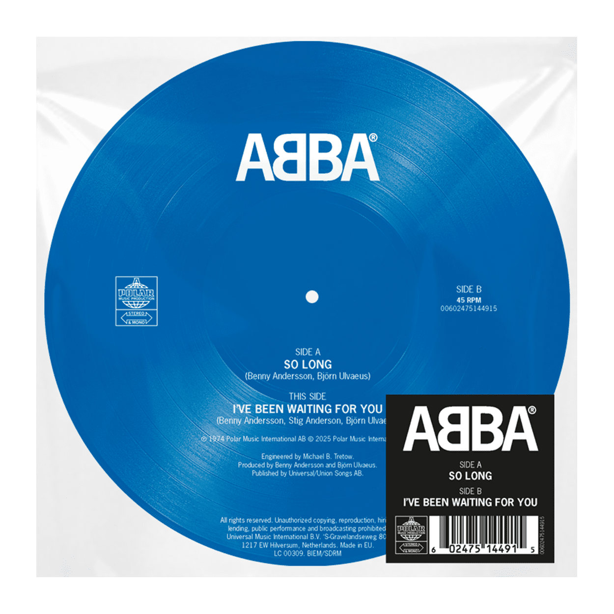 So Long / I’ve Been Waiting For You: 7" Picture Disc - Image 2