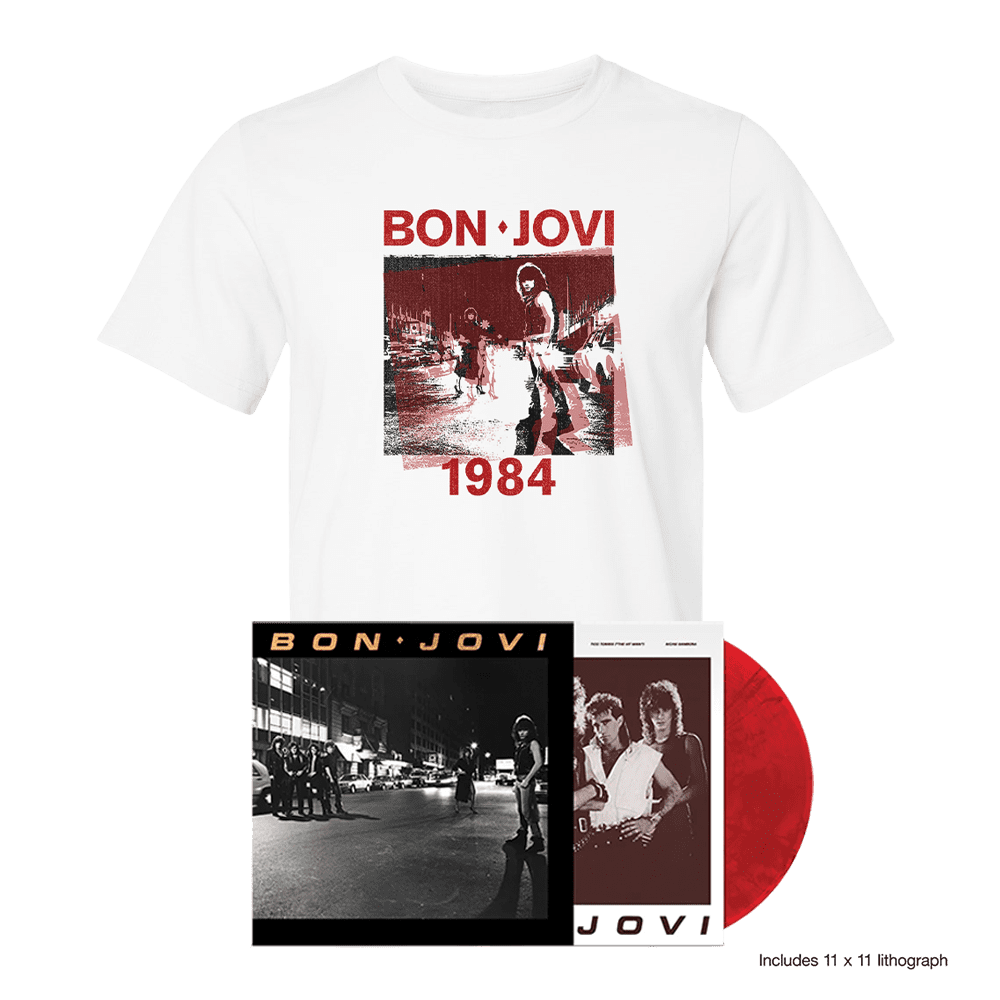 Bon Jovi (40th Anniversary): Exclusive Red Vinyl LP + T-Shirt