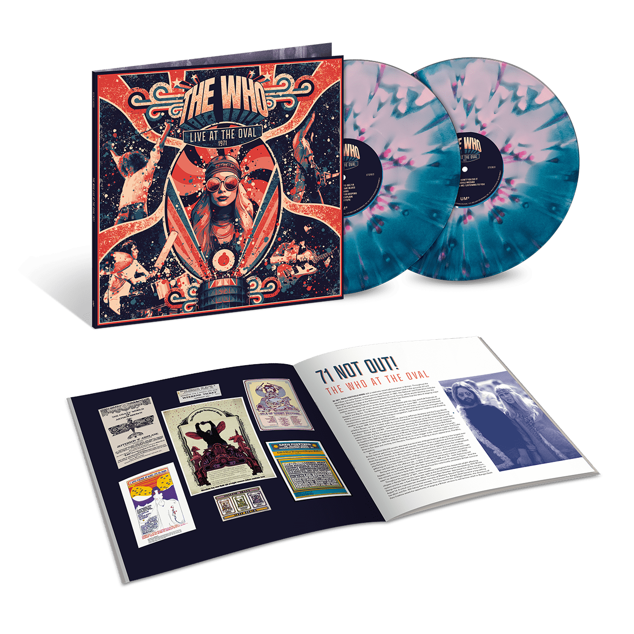 Live At The Oval 1971: Blue & Pink Splatter Vinyl 2LP