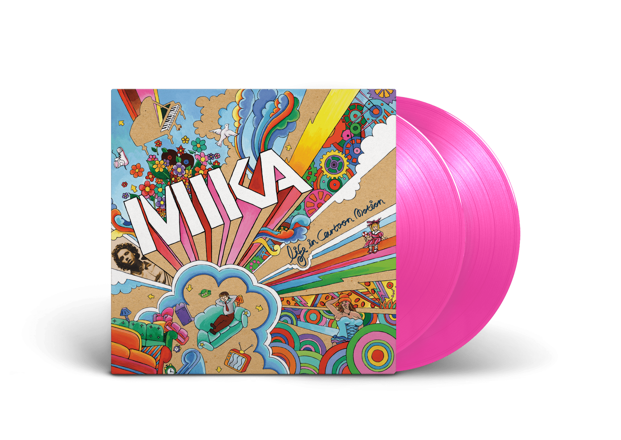 Life In Cartoon Motion: Pink Transparent Vinyl 2LP