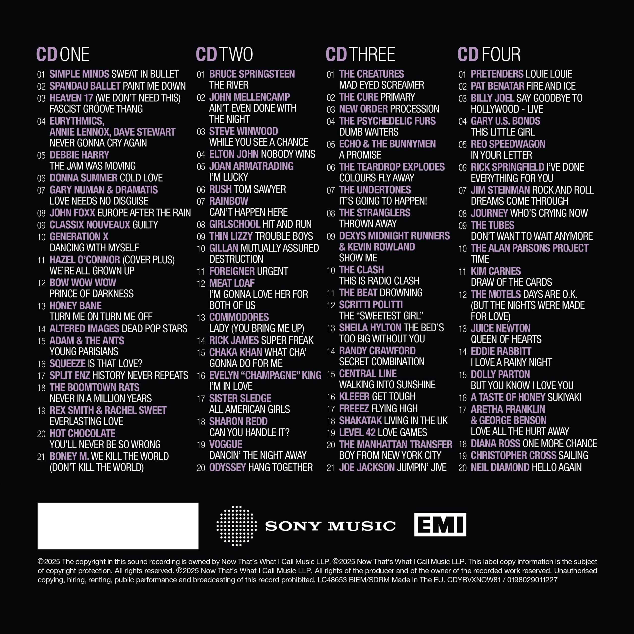 NOW Yearbook – THE VAULT: 1981 (Special Edition 4CD) - Image 2