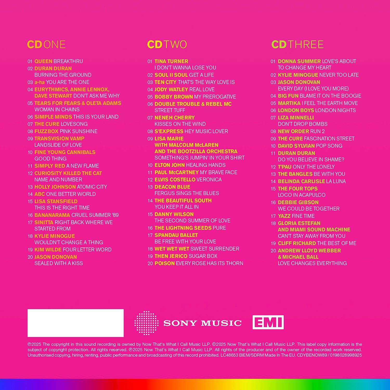NOW – Yearbook Extra 1989 (3CD) - Image 2