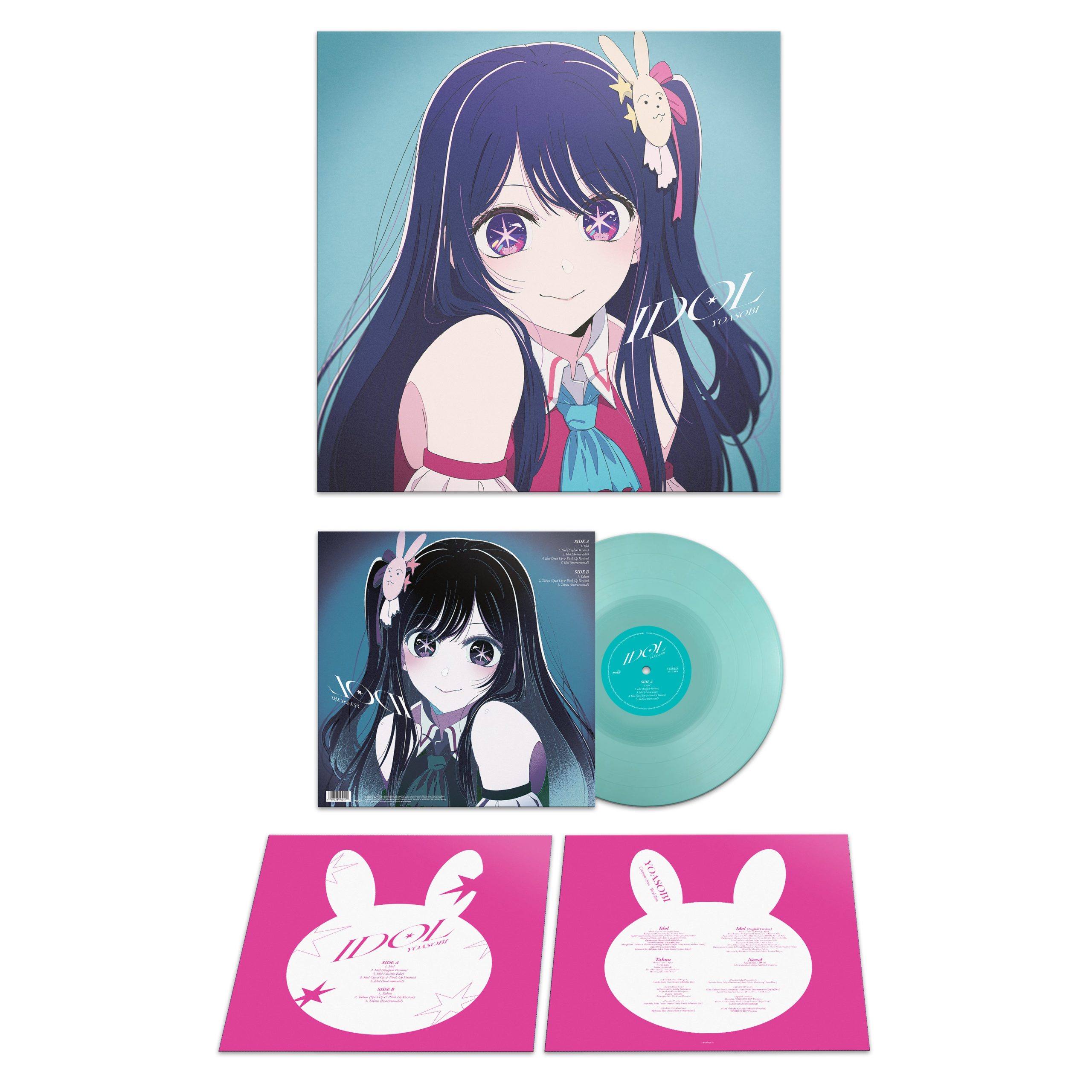 IDOL (Opening Theme Song for TV anime Oshi no Ko): Translucent Aquamarine Blue Vinyl 12" Single - Image 2