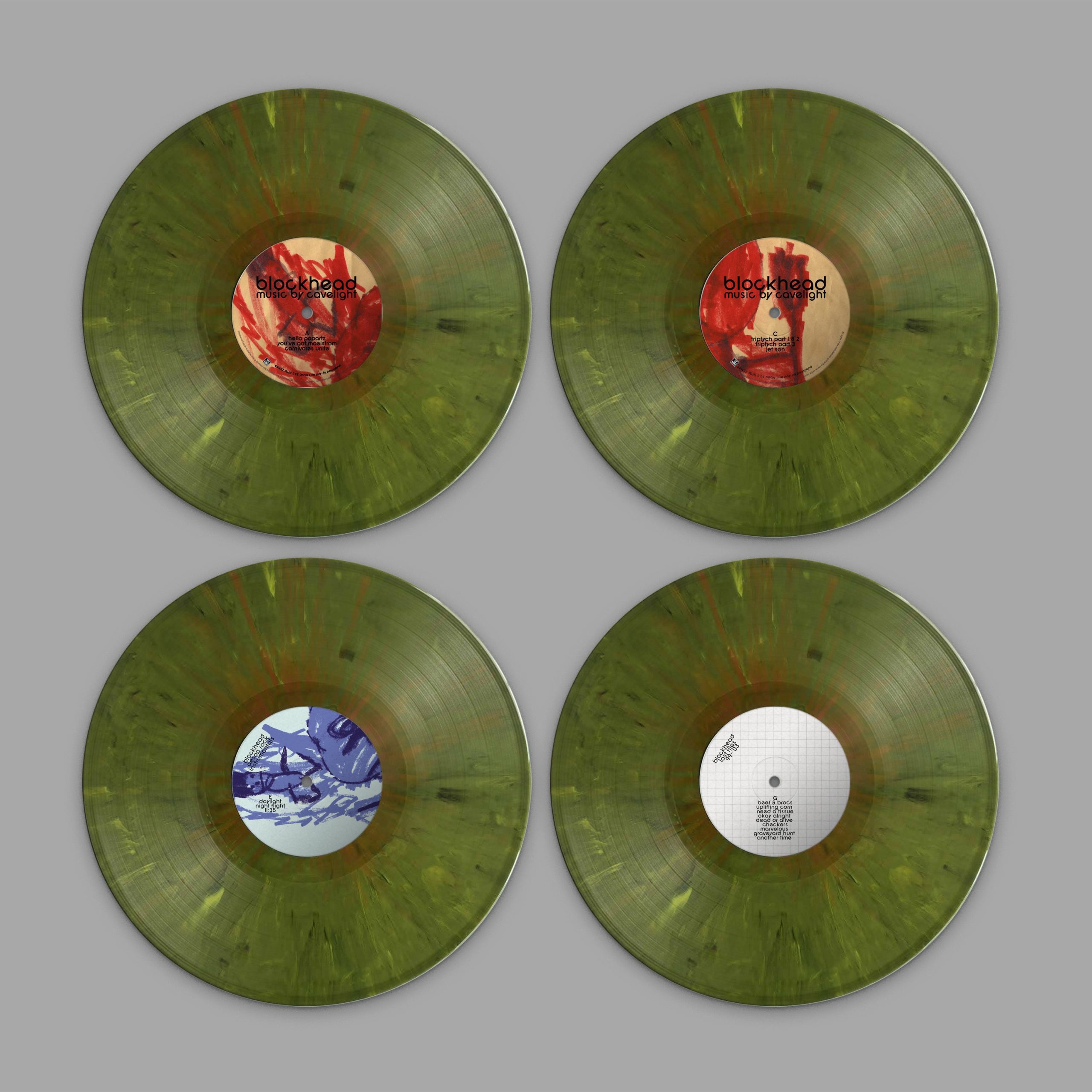Music By Cavelight (20th Anniversary): Limited Marbled Forest Green Vinyl 4LP - Image 2