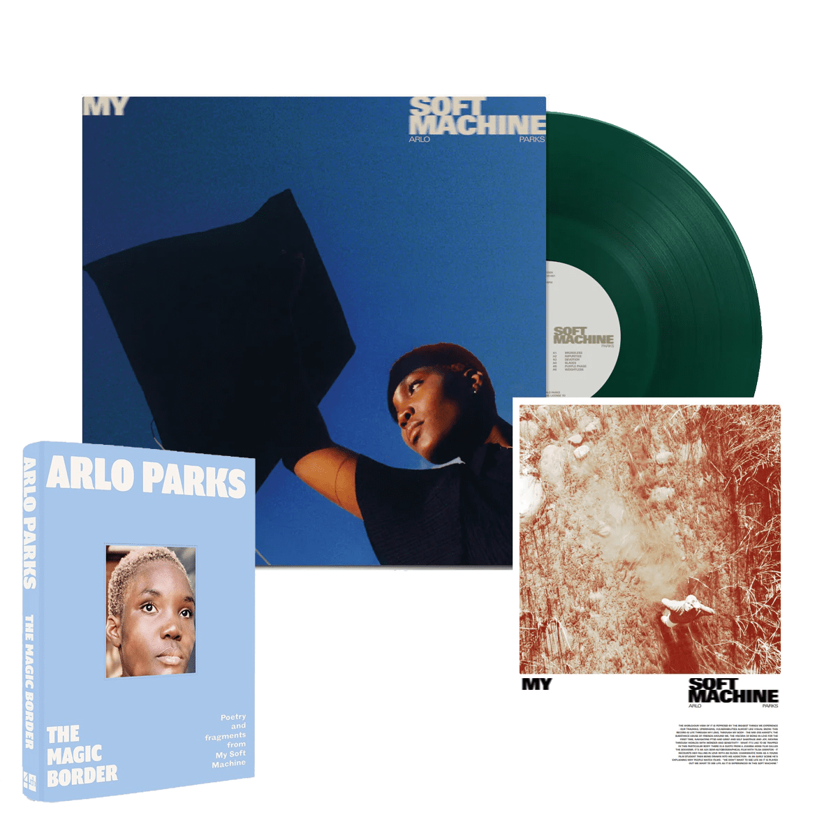 My Soft Machine: Limited Green Vinyl LP, The Magic Boarder (Hardback Book) + Exclusive Signed Print