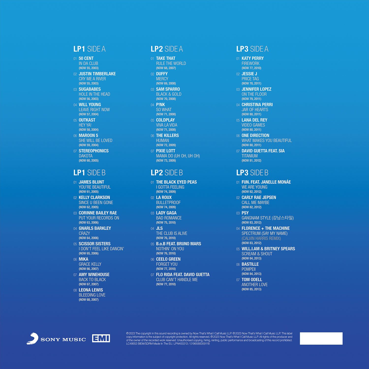 NOW That's What I Call 40 Years: Volume 3 - 2003-2013 (3LP) - Image 2