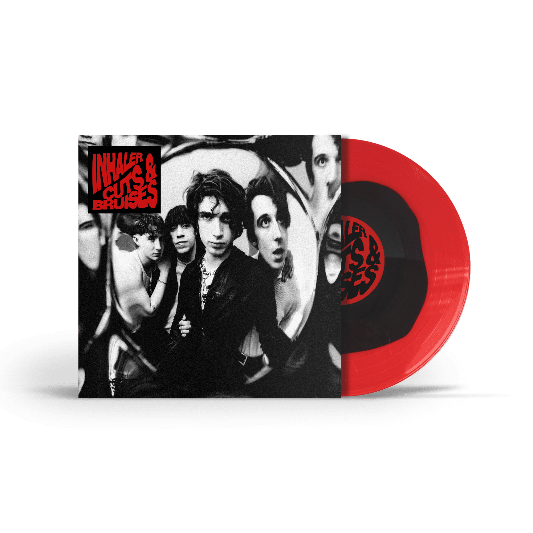Cuts & Bruises Black/Red Circle Vinyl